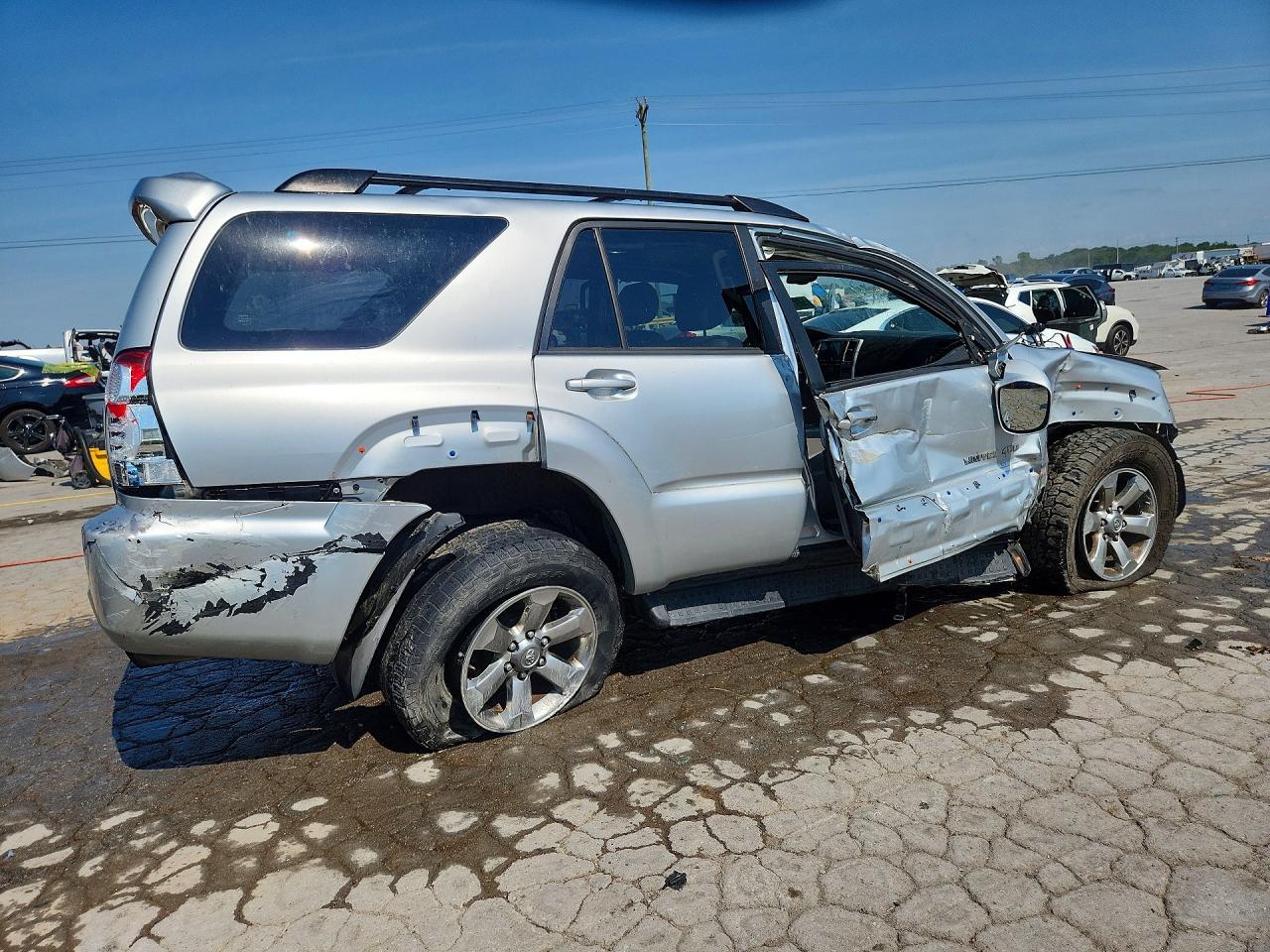 2008 Toyota 4runner Limited Silver vin: JTEBU17R480130524