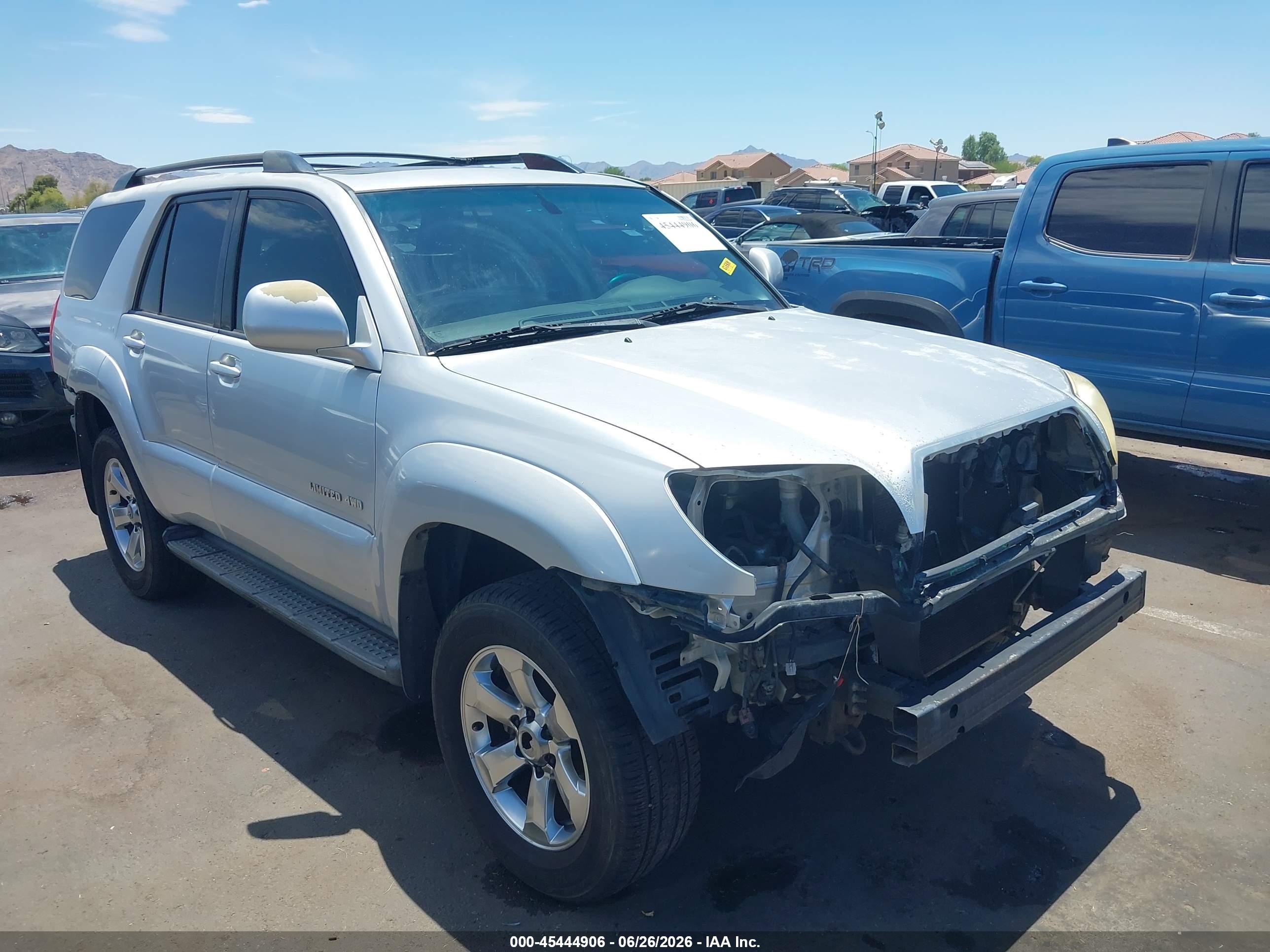 2008 Toyota 4runner Limited V6 Silver vin: JTEBU17R48K003518