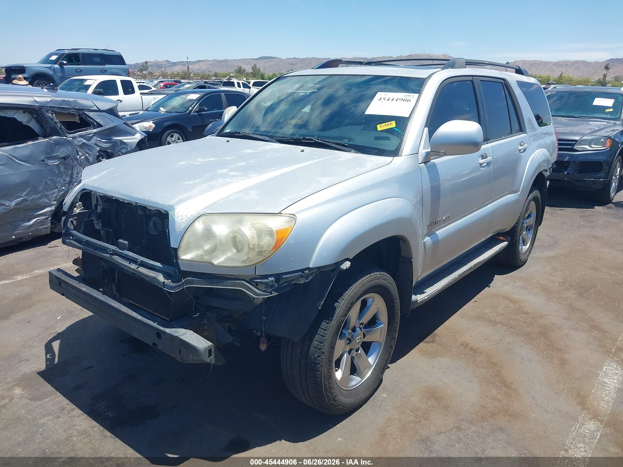 2008 Toyota 4runner Limited V6 Silver vin: JTEBU17R48K003518