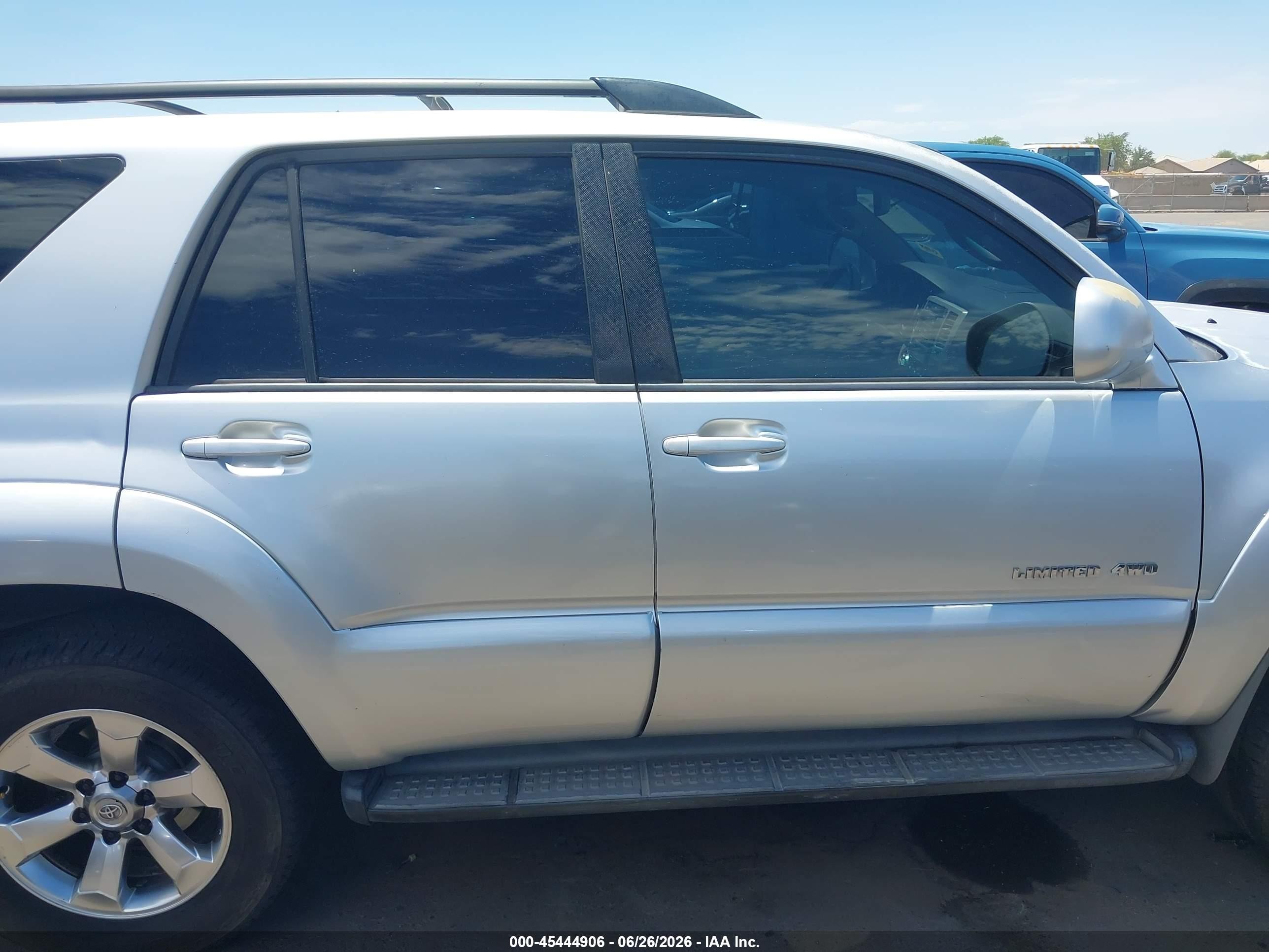 2008 Toyota 4runner Limited V6 Silver vin: JTEBU17R48K003518