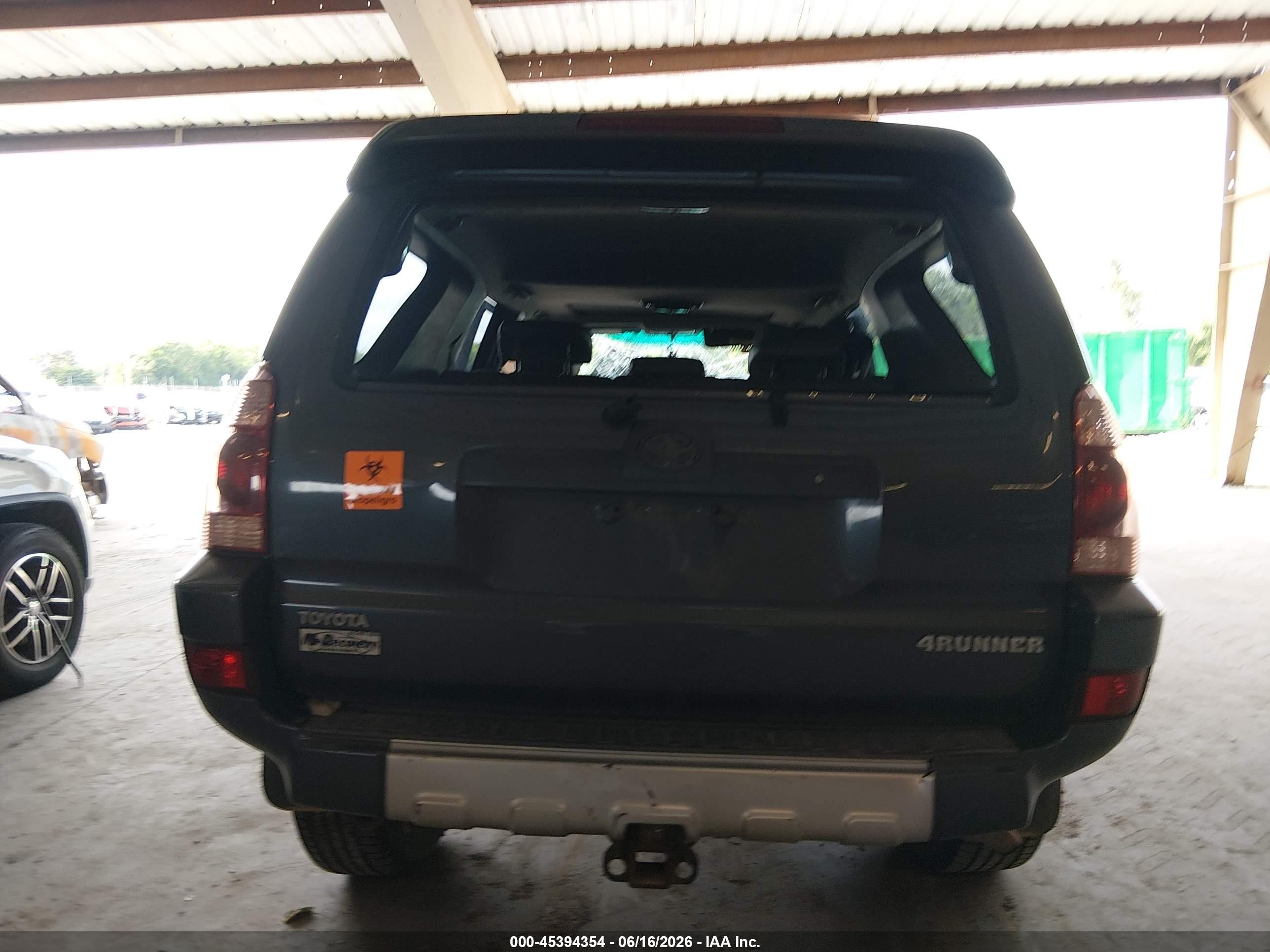 2003 Toyota 4runner Limited V6 Gray vin: JTEBU17R538001511