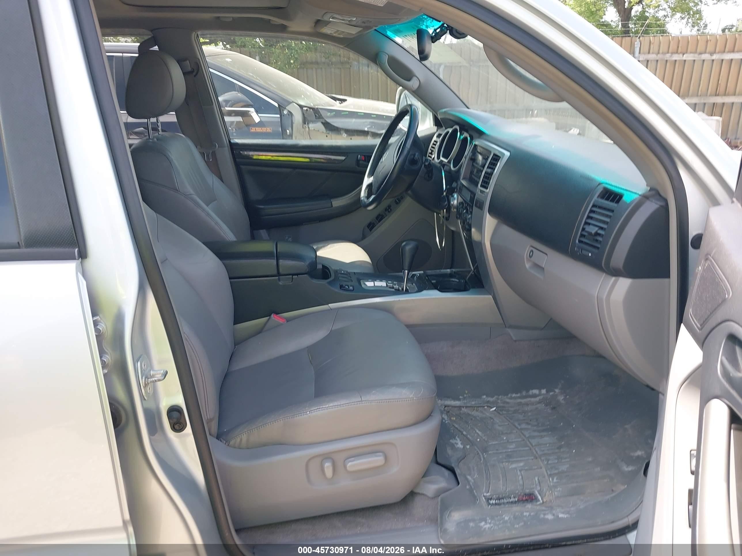 2004 Toyota 4runner Limited V6 Silver vin: JTEBU17R540040292