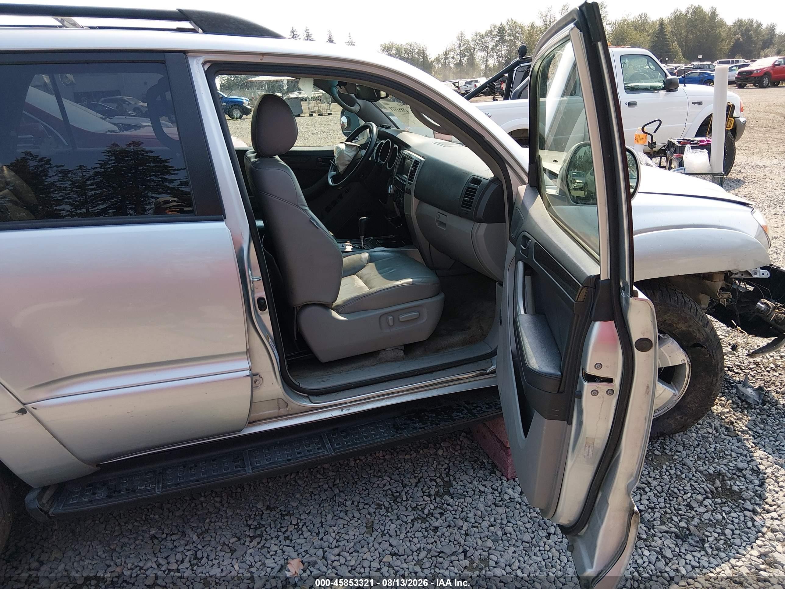 2005 Toyota 4runner Limited V6 Silver vin: JTEBU17R558030252