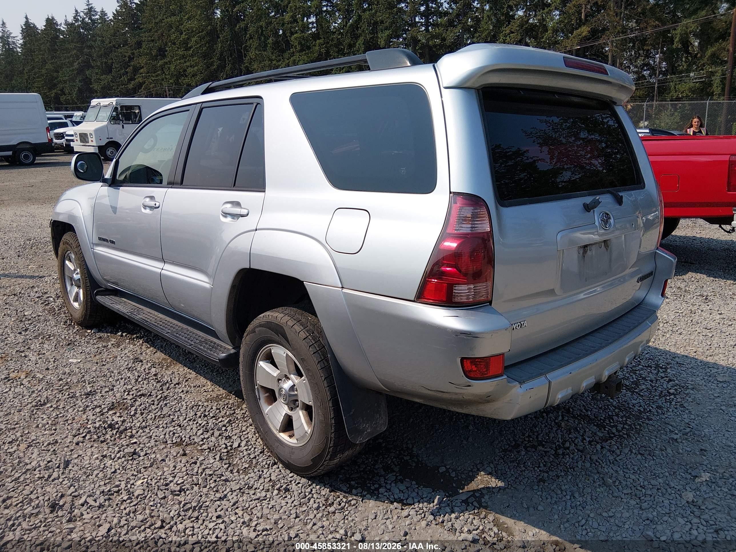 2005 Toyota 4runner Limited V6 Silver vin: JTEBU17R558030252