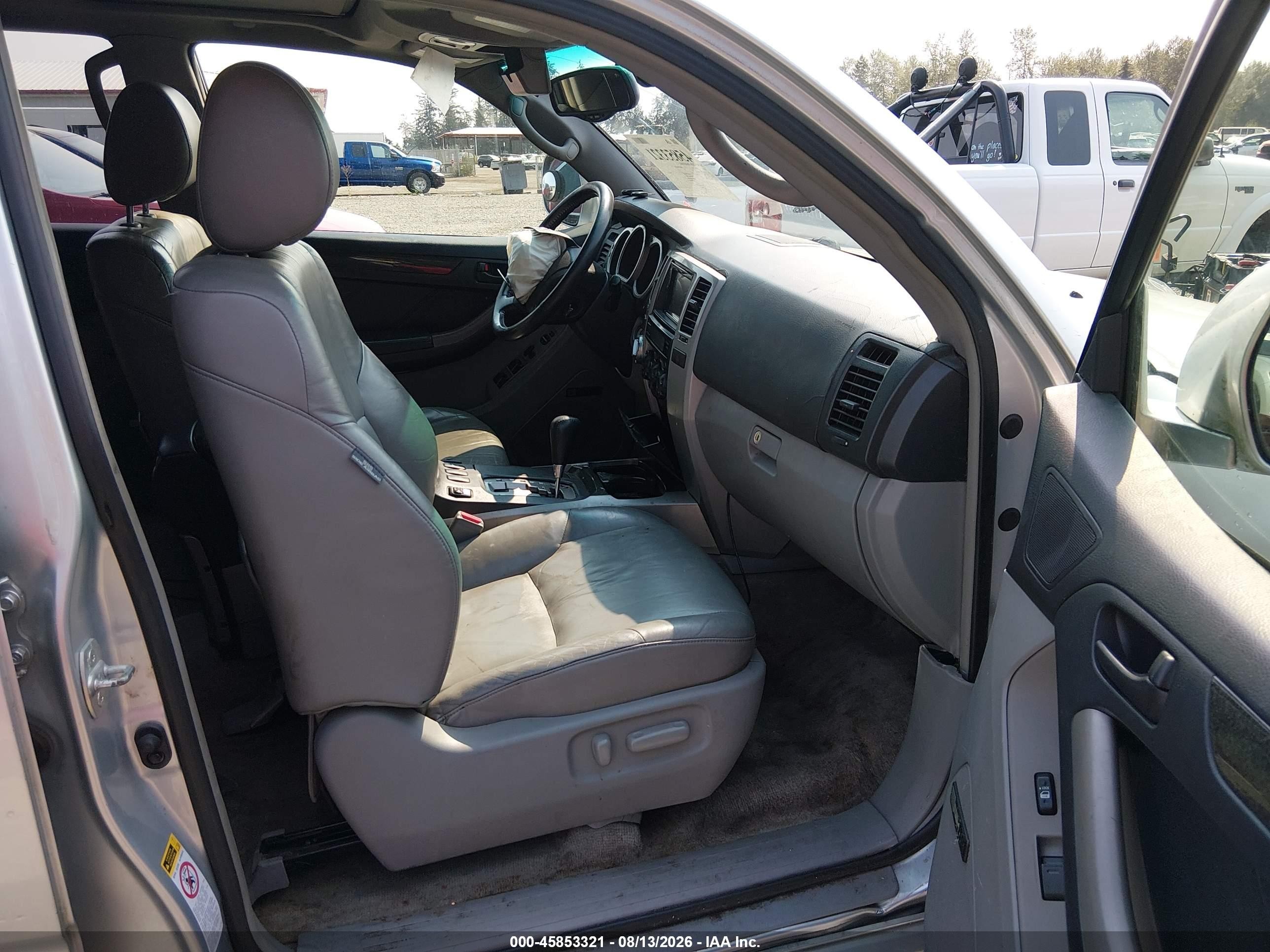 2005 Toyota 4runner Limited V6 Silver vin: JTEBU17R558030252