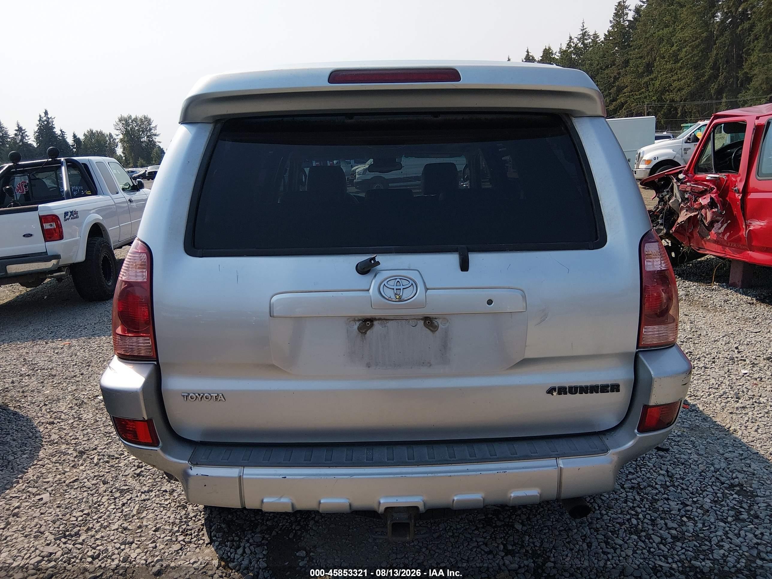 2005 Toyota 4runner Limited V6 Silver vin: JTEBU17R558030252