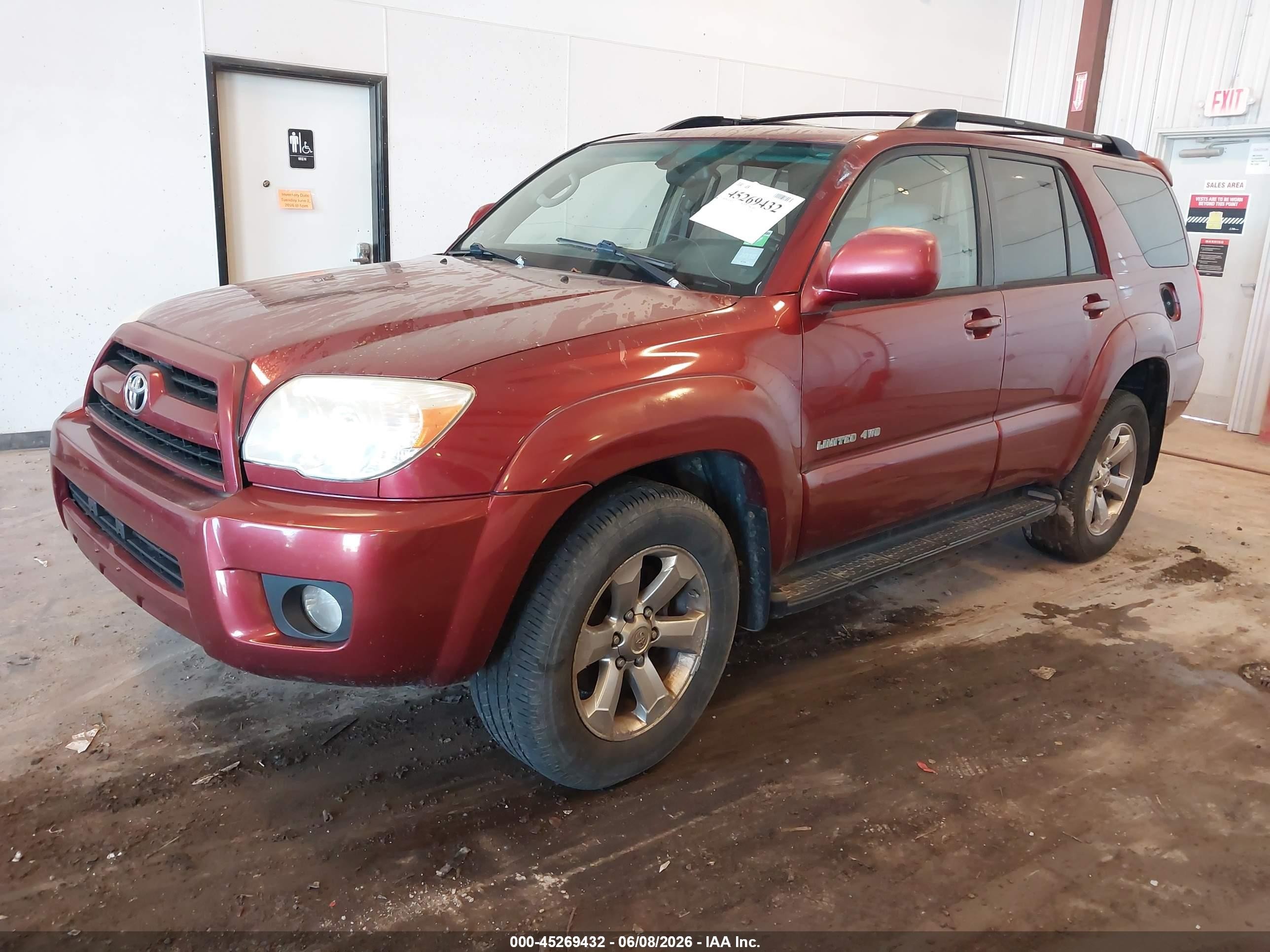 2006 Toyota 4runner Limited V6 Красный vin: JTEBU17R568068274