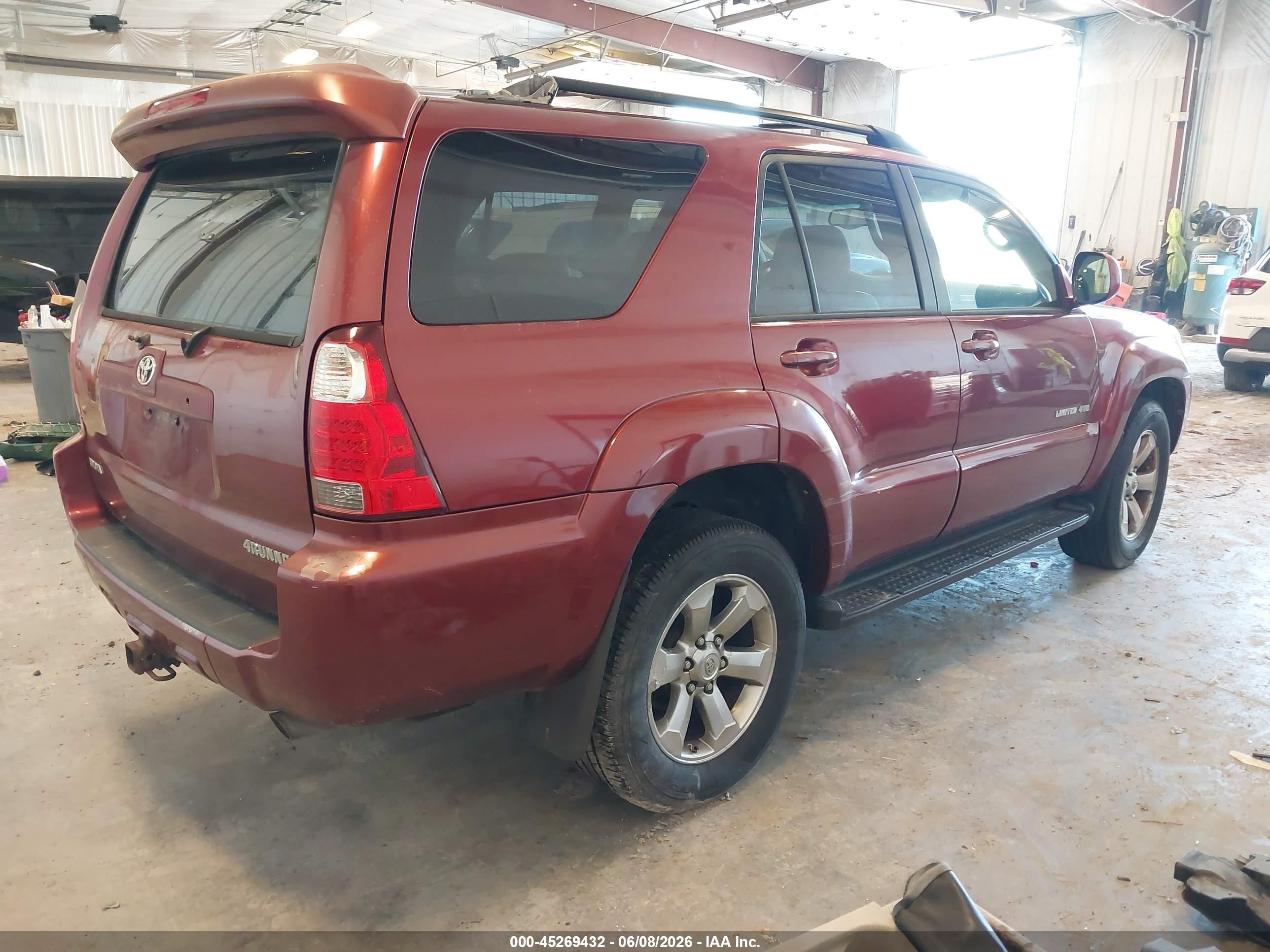 2006 Toyota 4runner Limited V6 Красный vin: JTEBU17R568068274