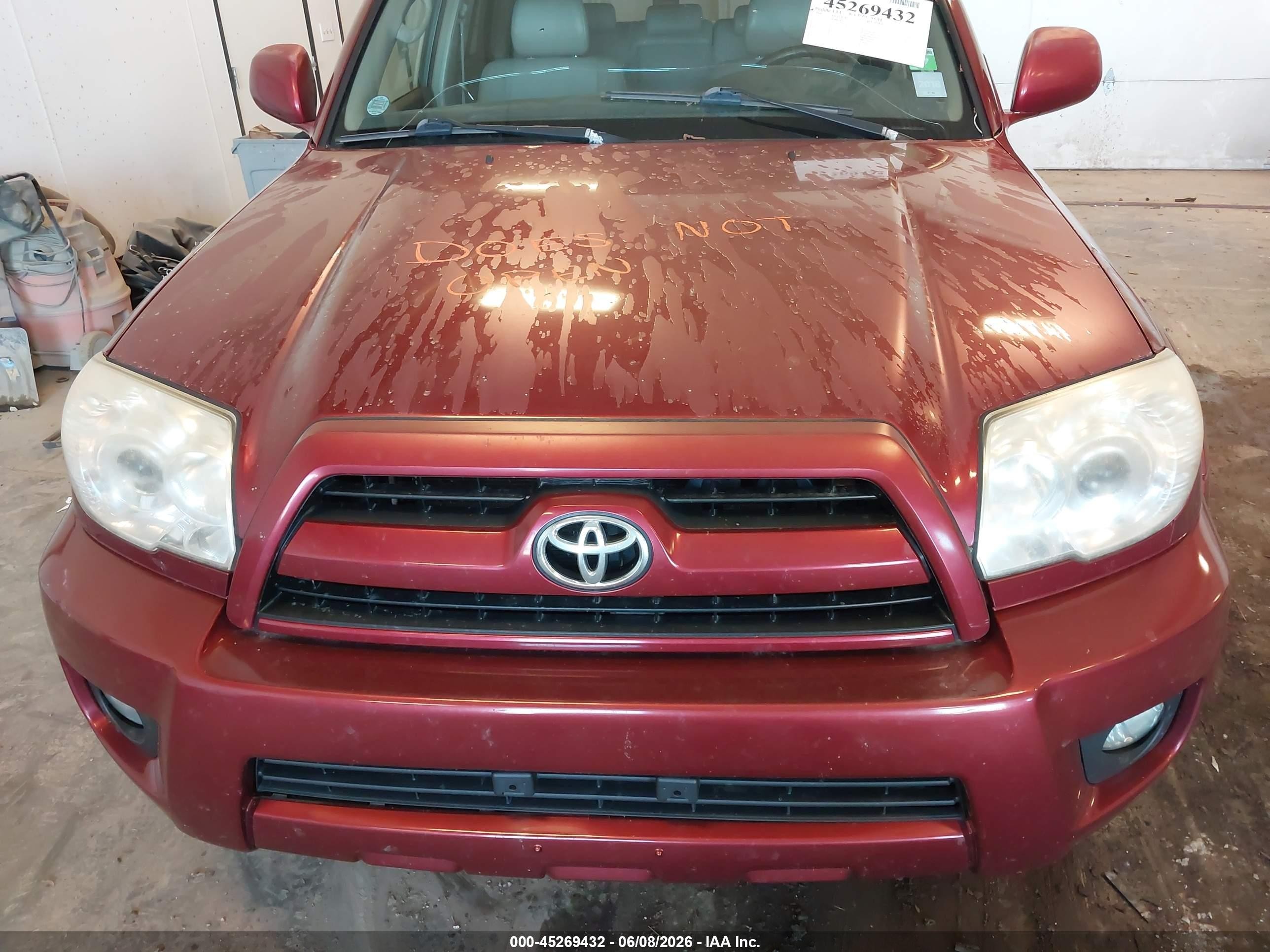 2006 Toyota 4runner Limited V6 Красный vin: JTEBU17R568068274