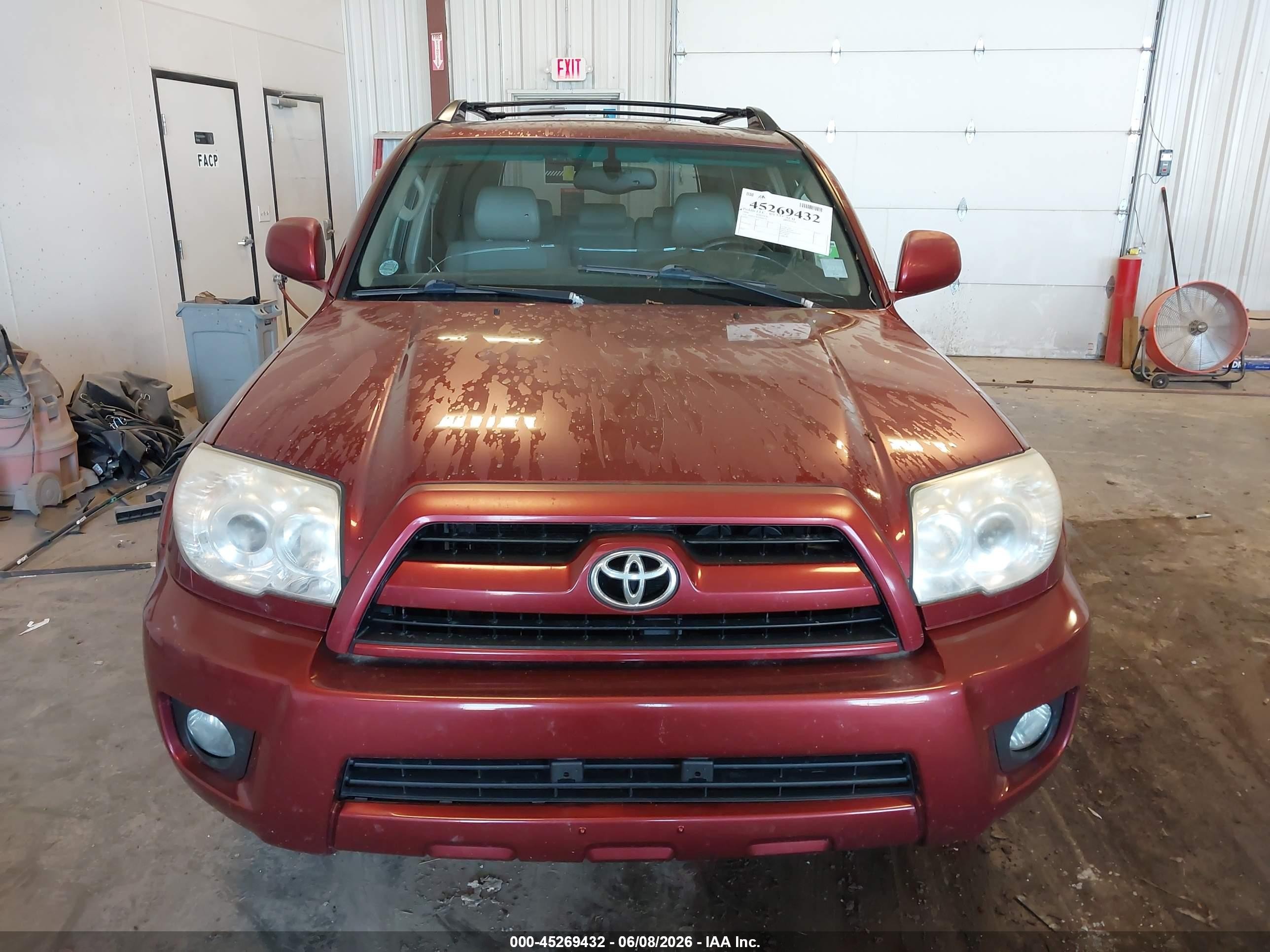 2006 Toyota 4runner Limited V6 Красный vin: JTEBU17R568068274