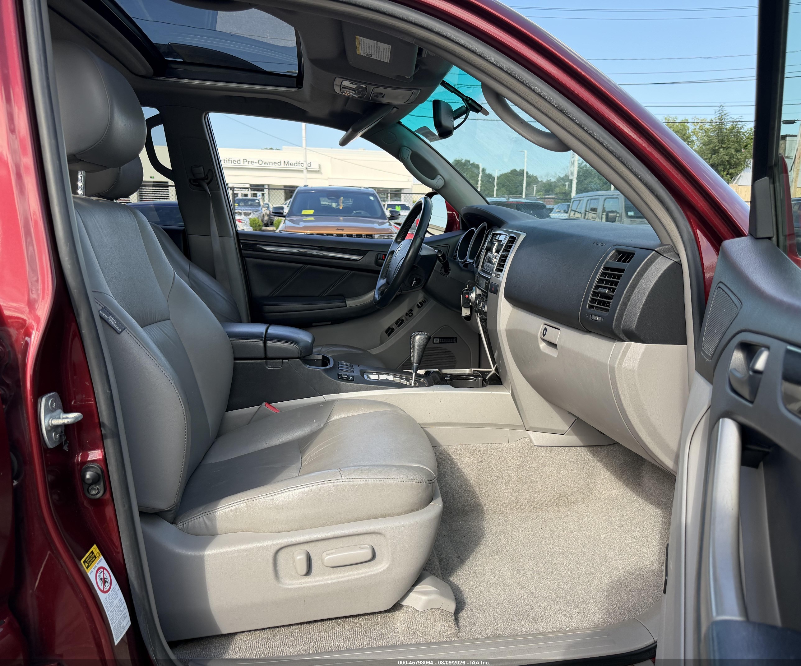 2007 Toyota 4runner Limited Maroon vin: JTEBU17R578082905
