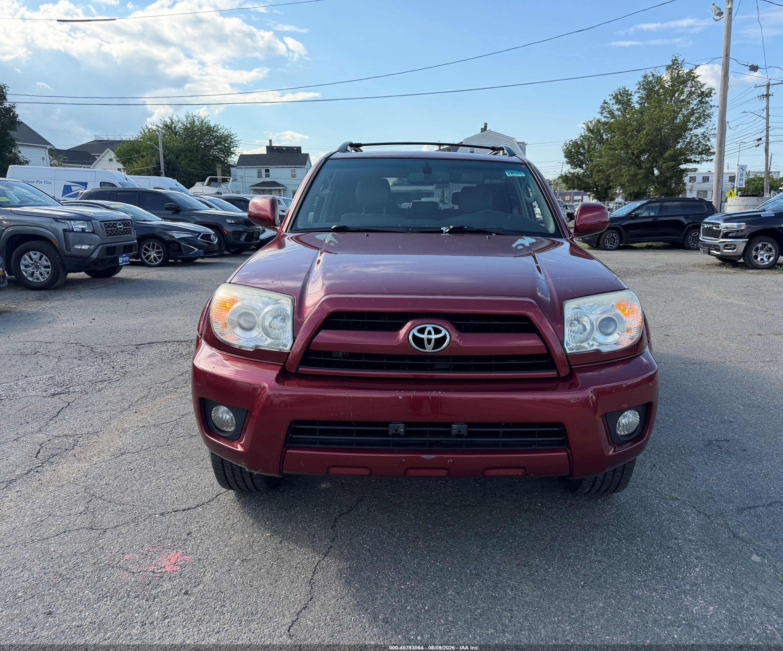 2007 Toyota 4runner Limited Maroon vin: JTEBU17R578082905