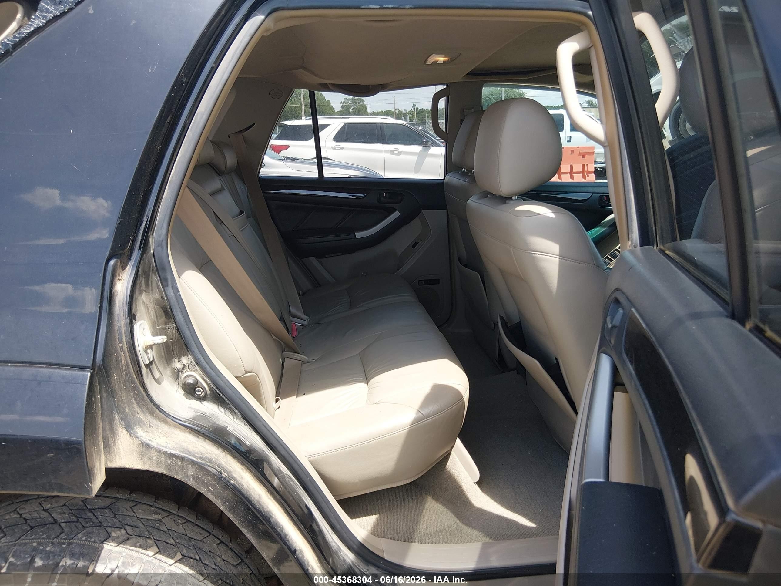 2008 Toyota 4runner Limited V6 Black vin: JTEBU17R58K032980