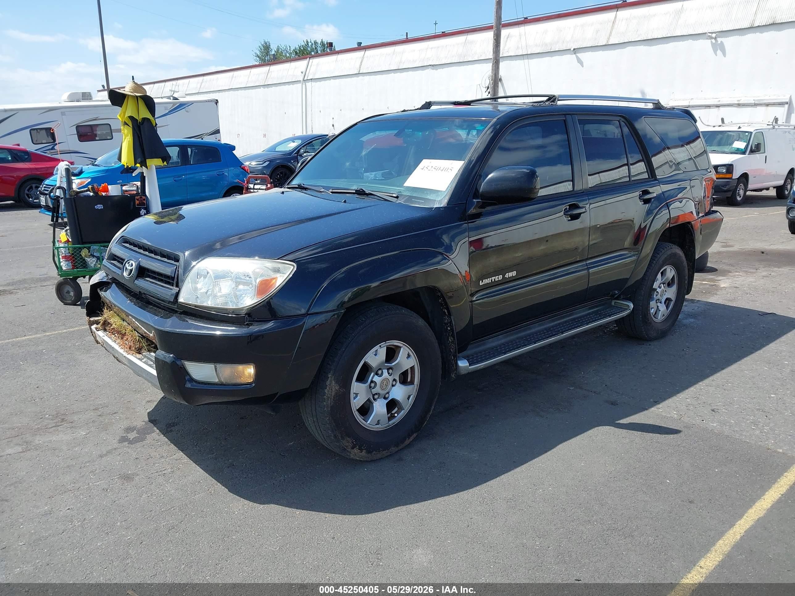 2003 Toyota 4runner Limited V6 Black vin: JTEBU17R630009664