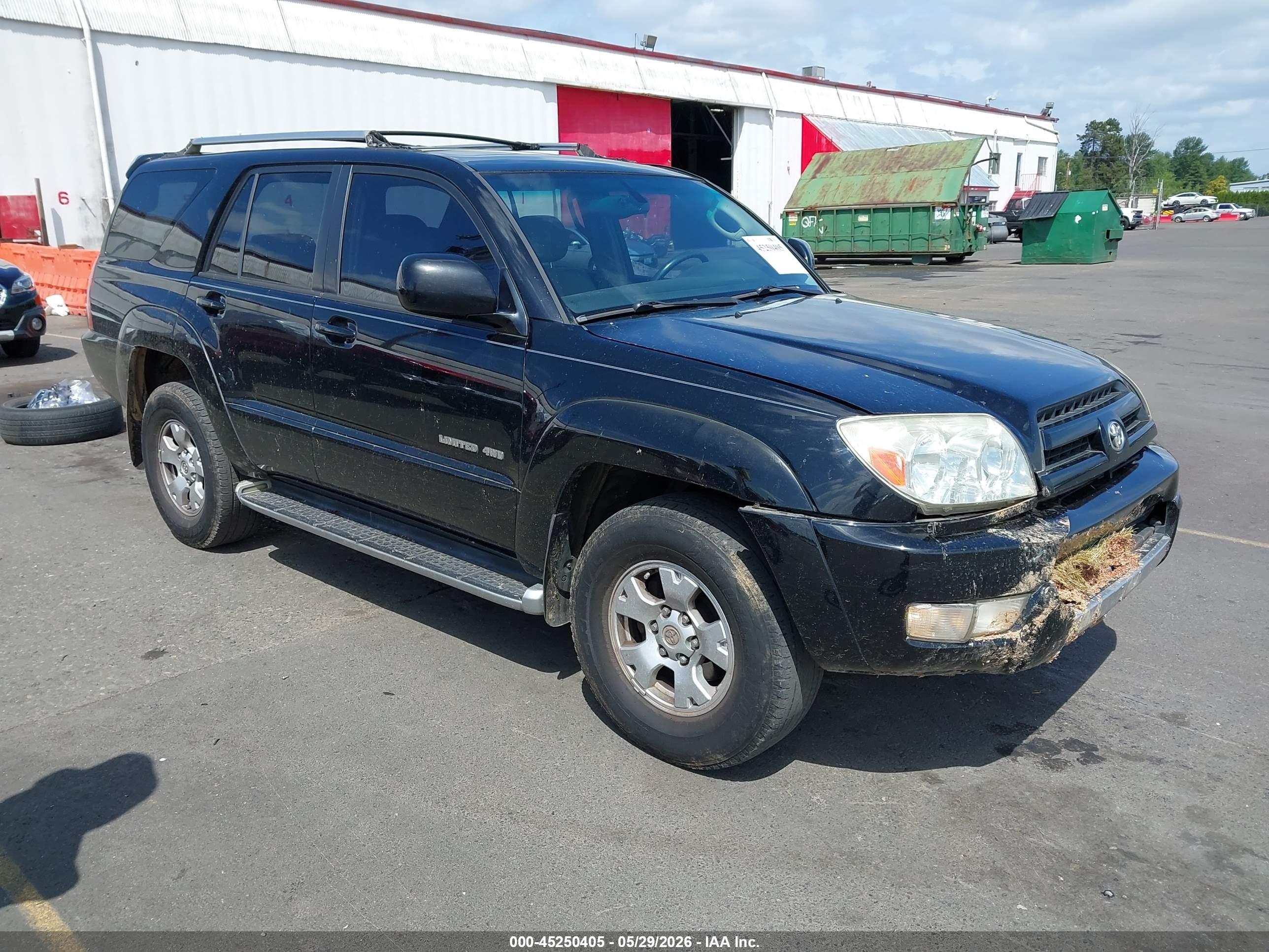 2003 Toyota 4runner Limited V6 Black vin: JTEBU17R630009664