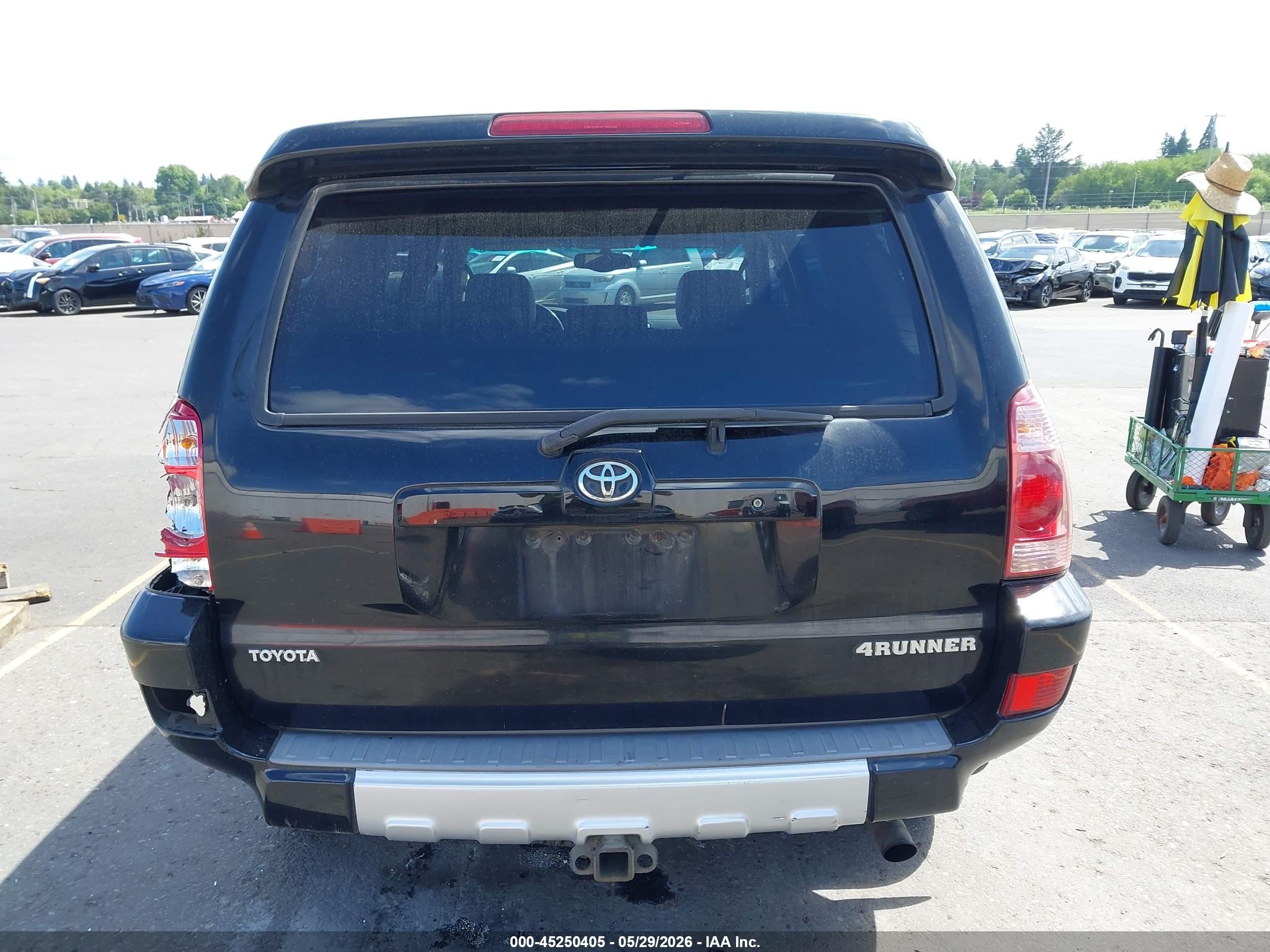 2003 Toyota 4runner Limited V6 Black vin: JTEBU17R630009664