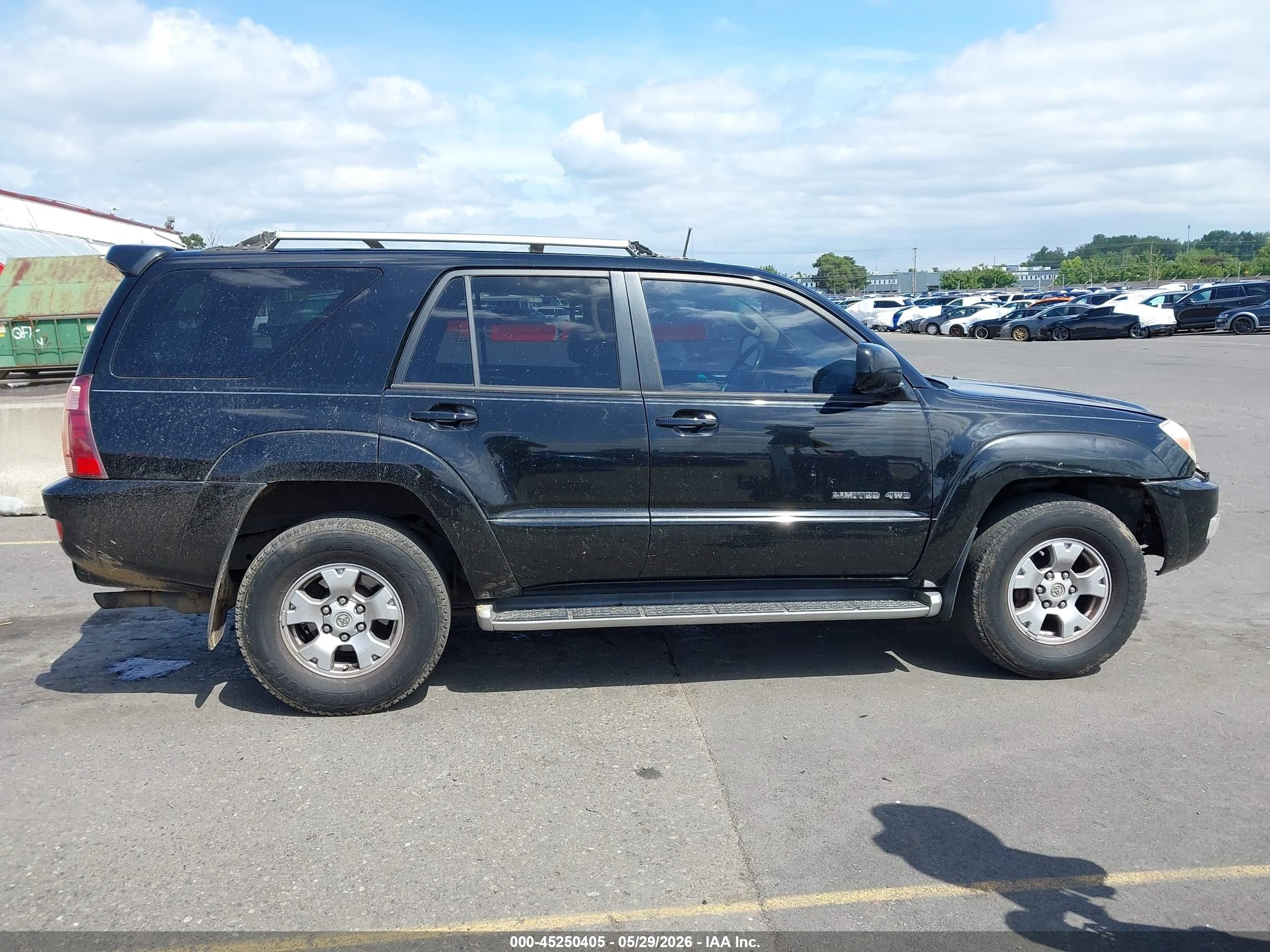 2003 Toyota 4runner Limited V6 Black vin: JTEBU17R630009664
