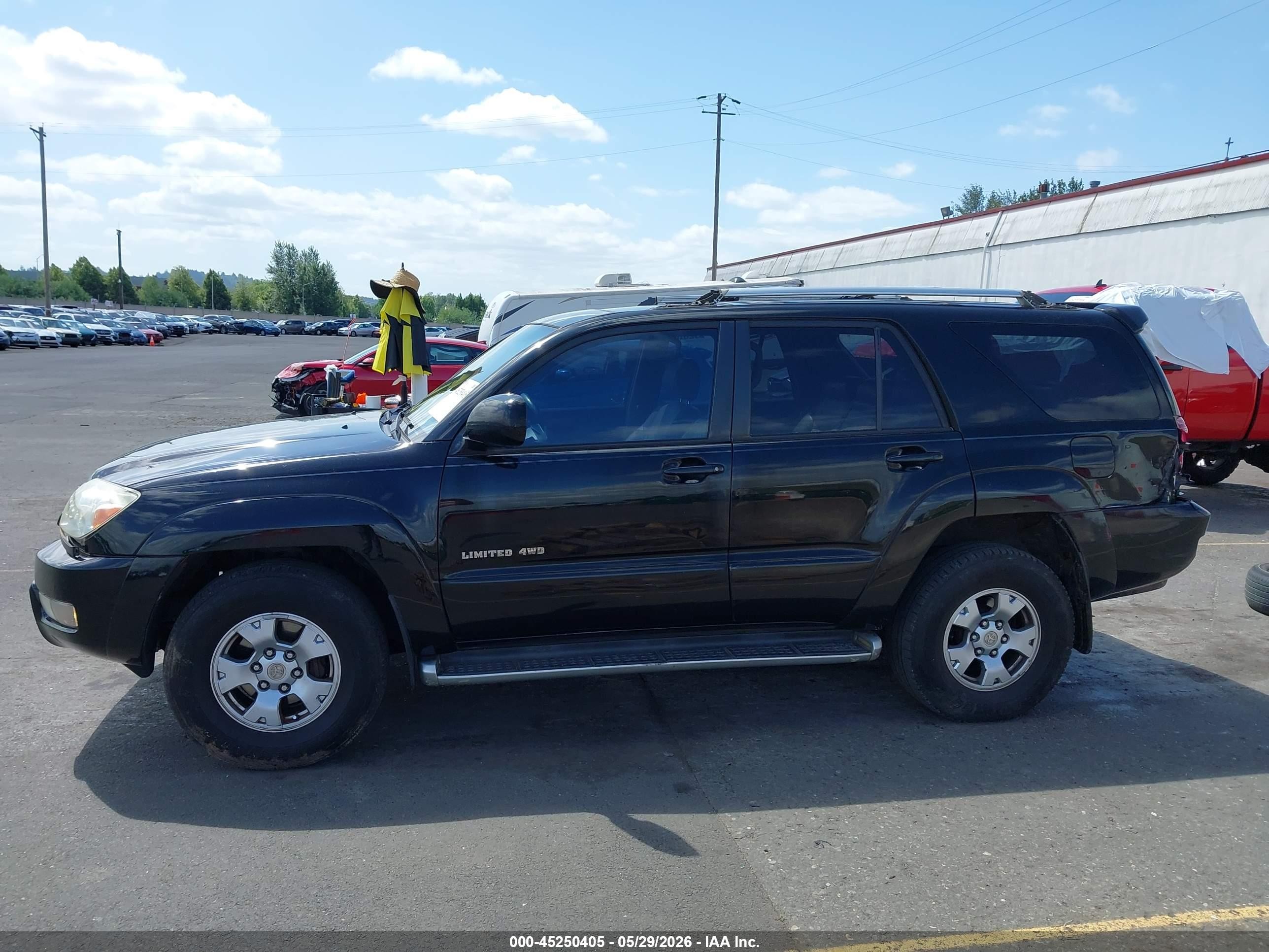 2003 Toyota 4runner Limited V6 Black vin: JTEBU17R630009664