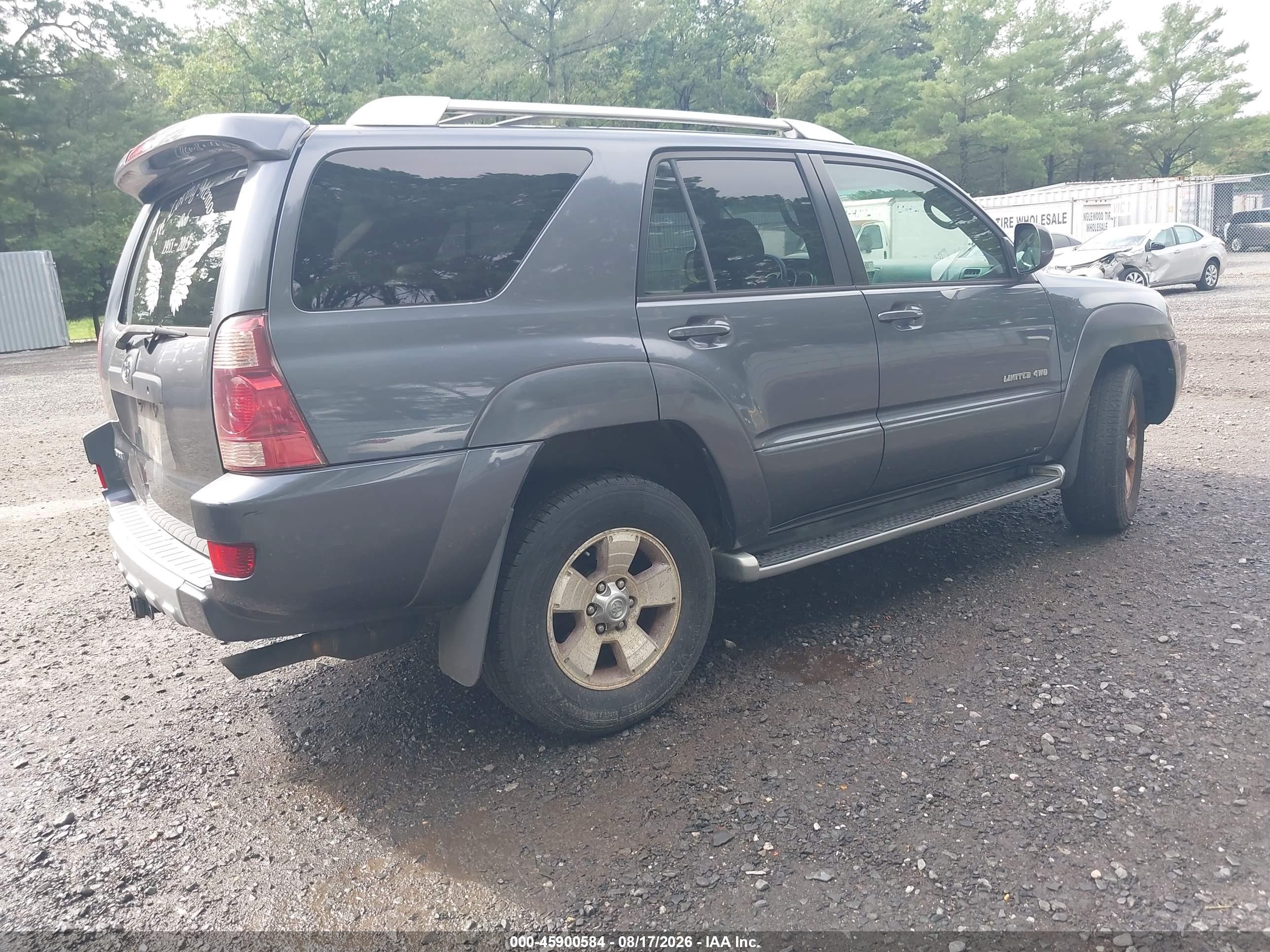 2003 Toyota 4runner Limited V6 Gray vin: JTEBU17R638005177