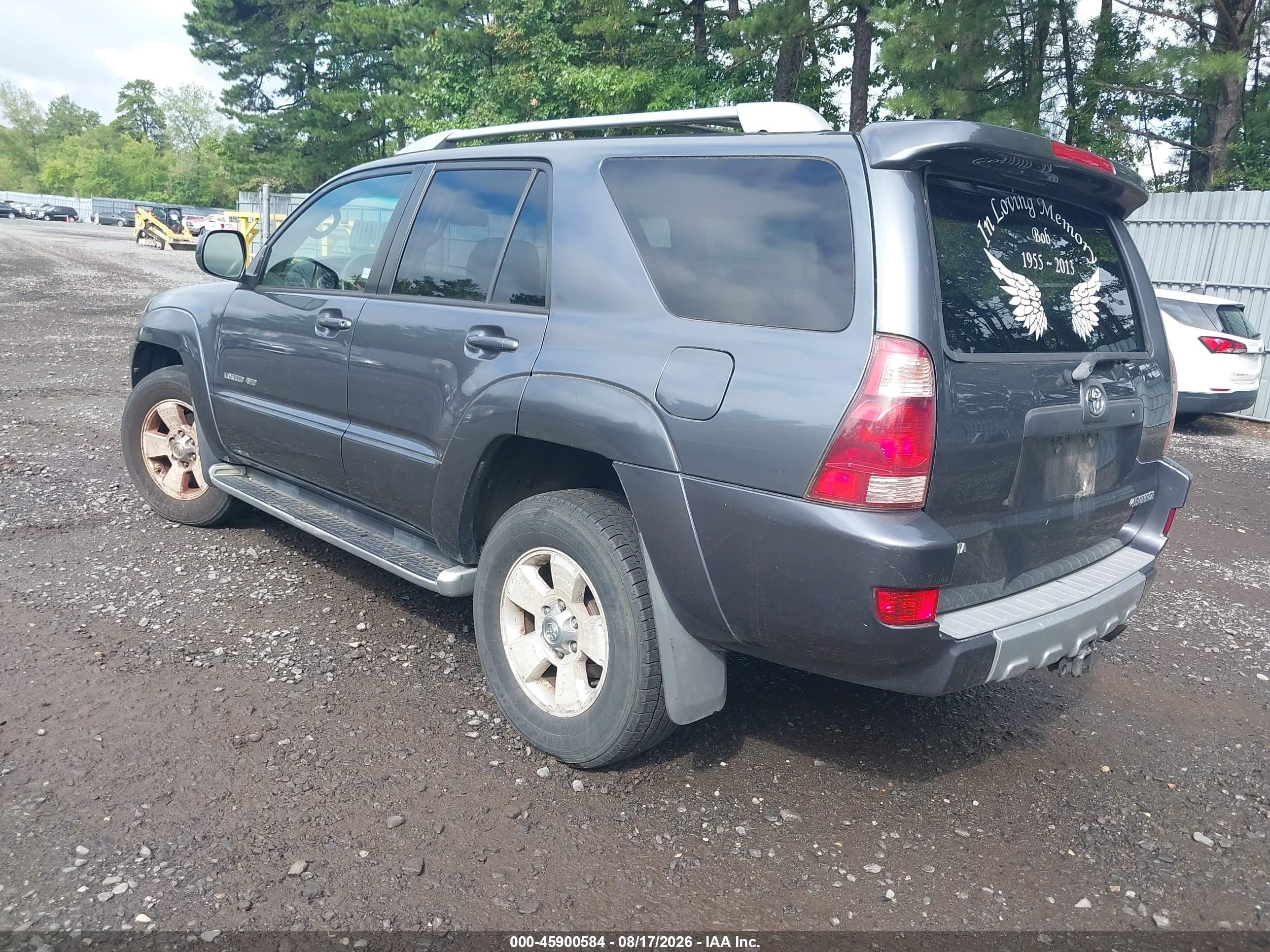 2003 Toyota 4runner Limited V6 Gray vin: JTEBU17R638005177