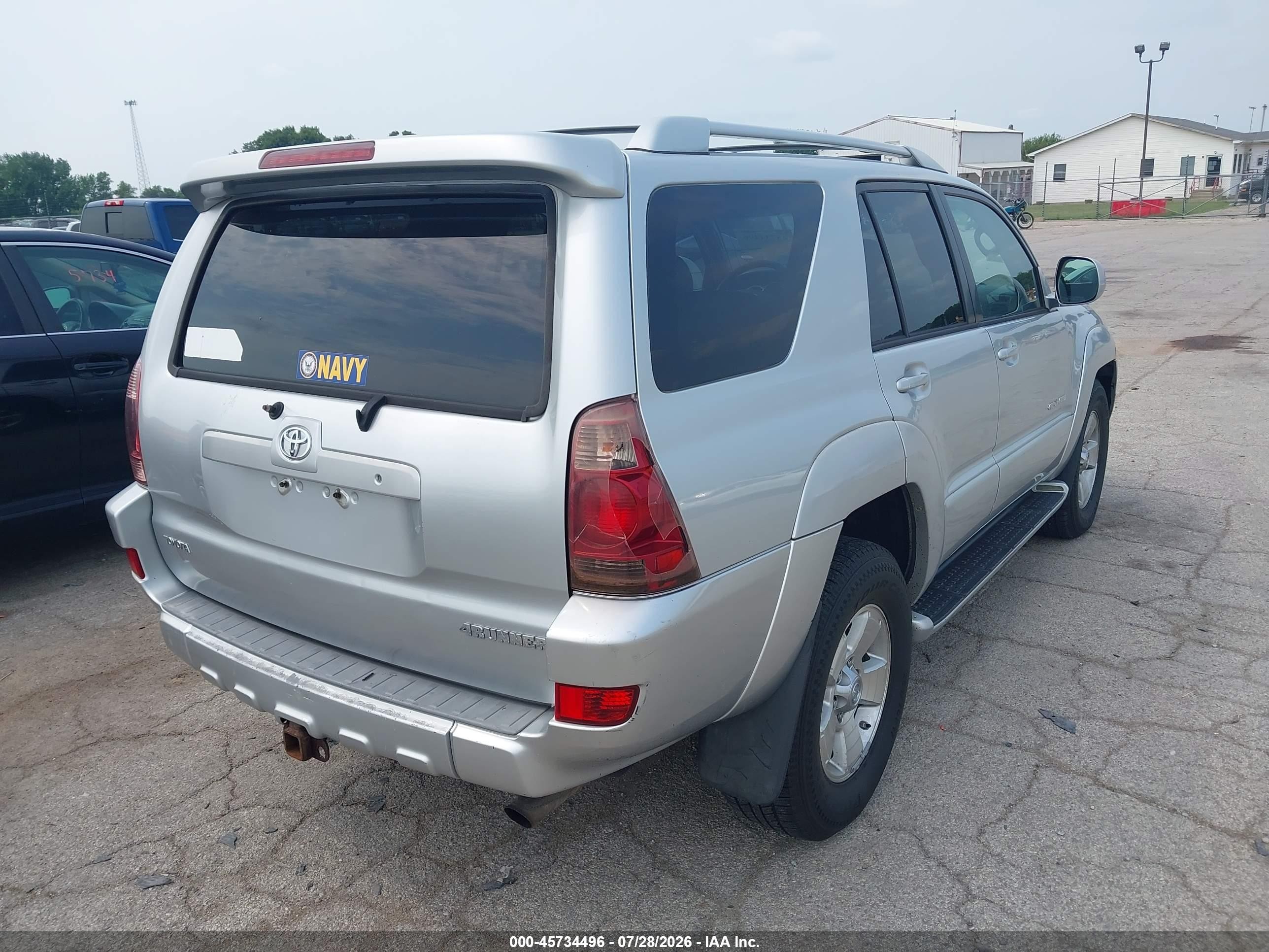 2004 Toyota 4runner Limited V6 Silver vin: JTEBU17R648011756