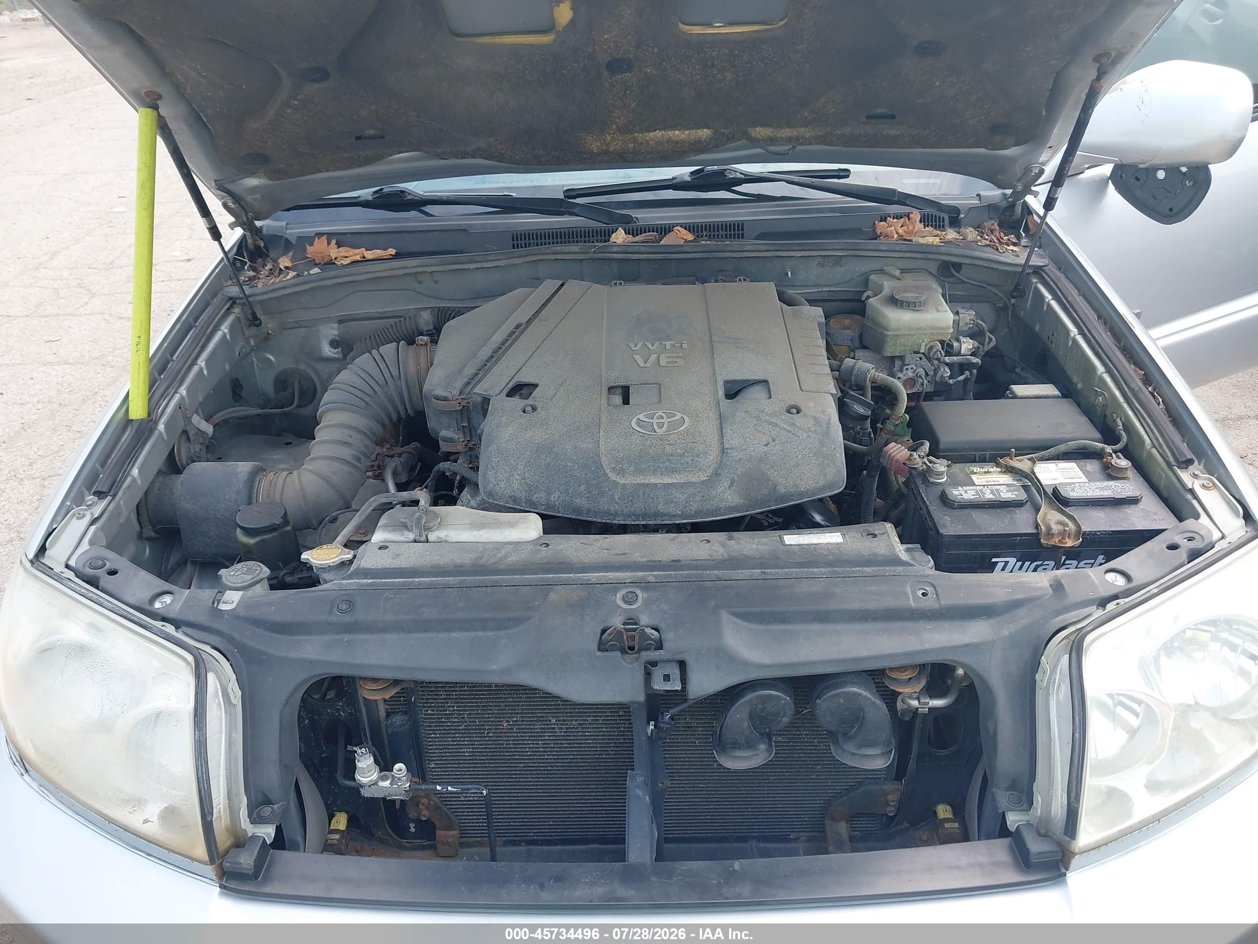2004 Toyota 4runner Limited V6 Silver vin: JTEBU17R648011756