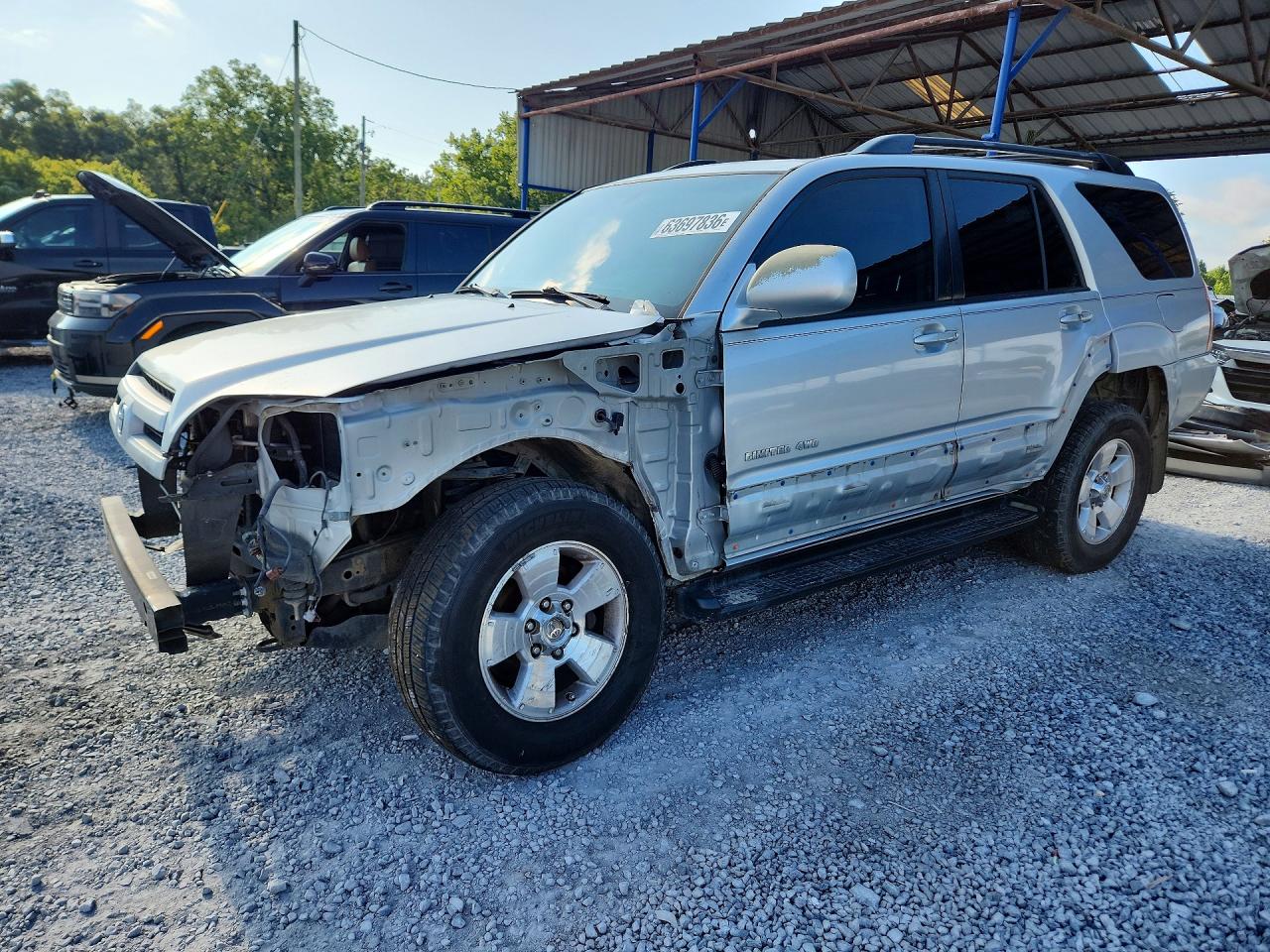 2005 Toyota 4runner Limited Silver vin: JTEBU17R658047237