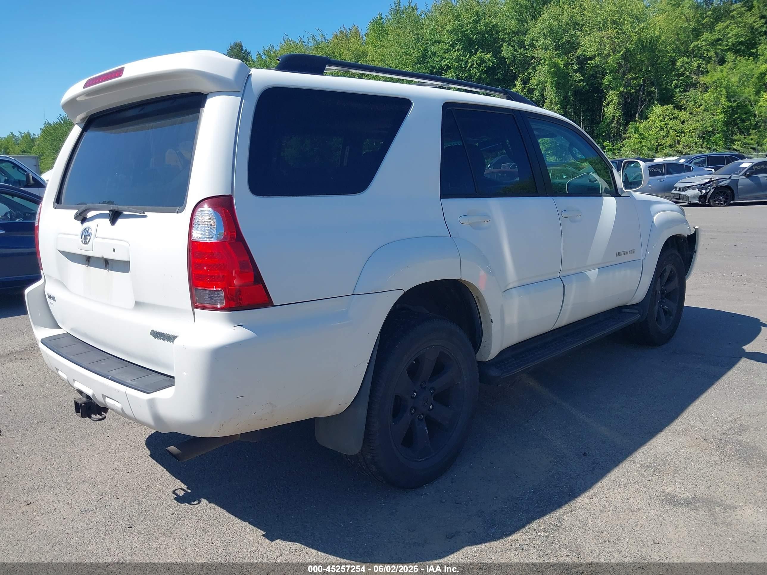 2006 Toyota 4runner Limited V6 White vin: JTEBU17R660096597