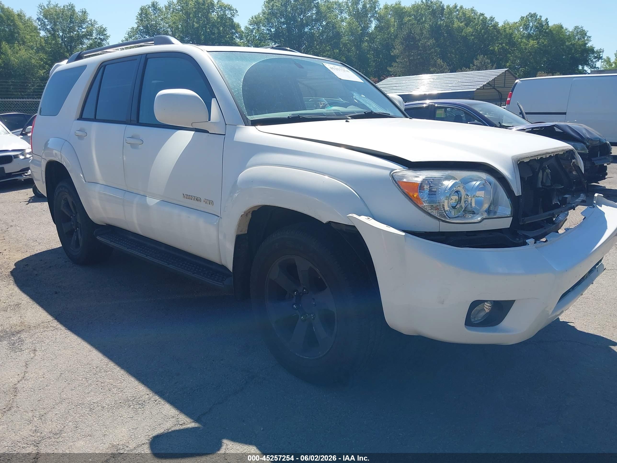 2006 Toyota 4runner Limited V6 White vin: JTEBU17R660096597