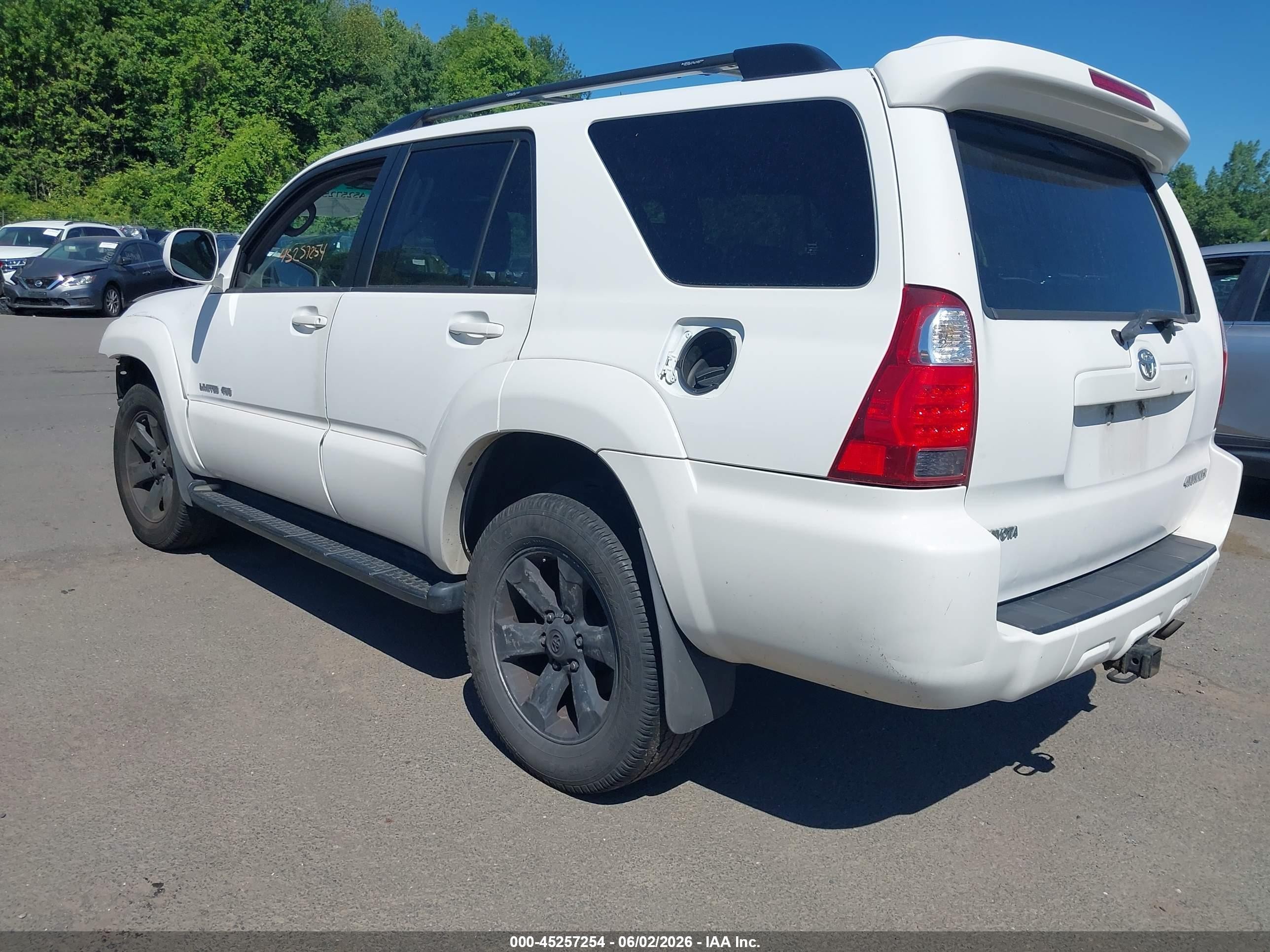 2006 Toyota 4runner Limited V6 White vin: JTEBU17R660096597