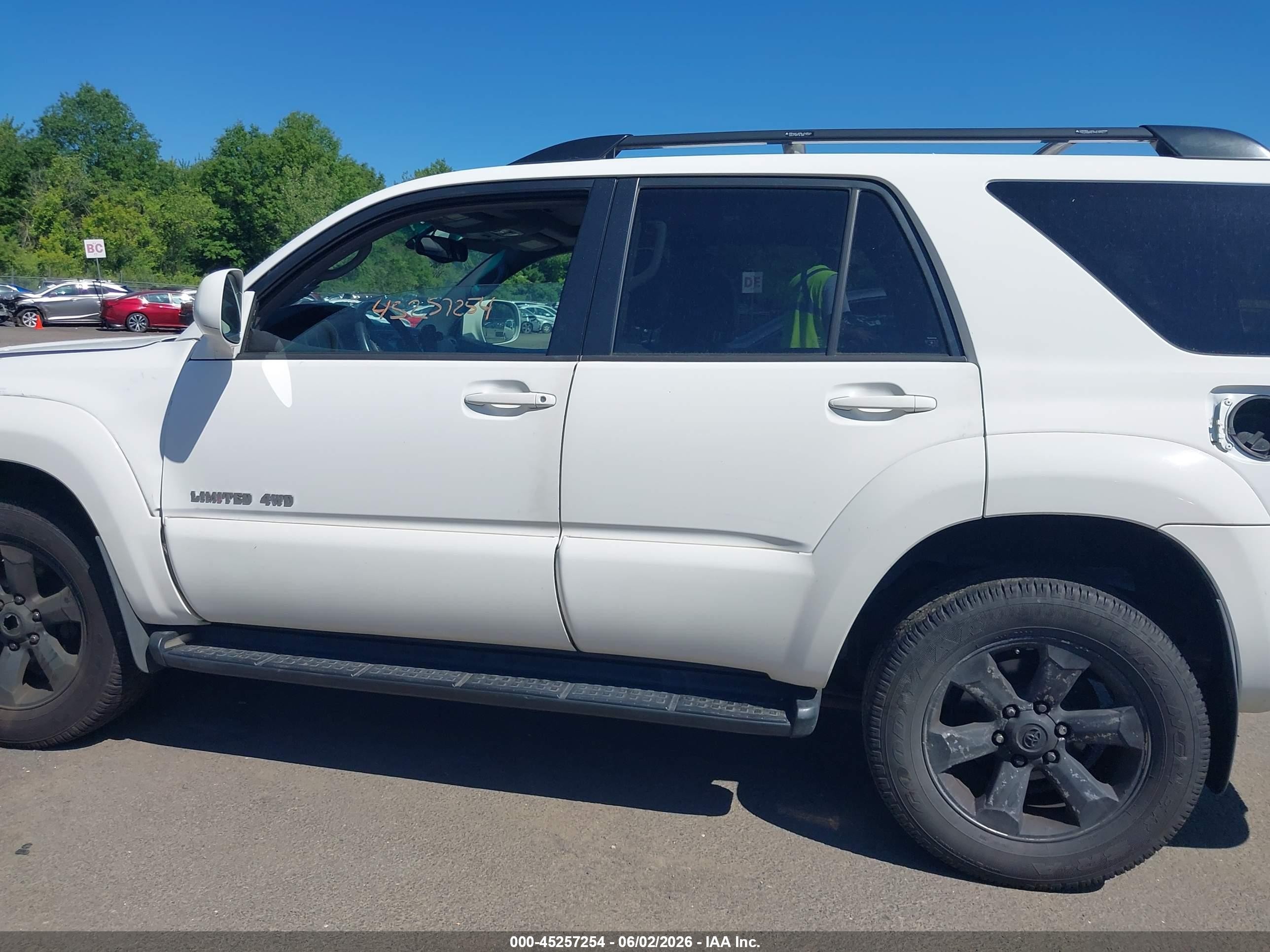 2006 Toyota 4runner Limited V6 White vin: JTEBU17R660096597