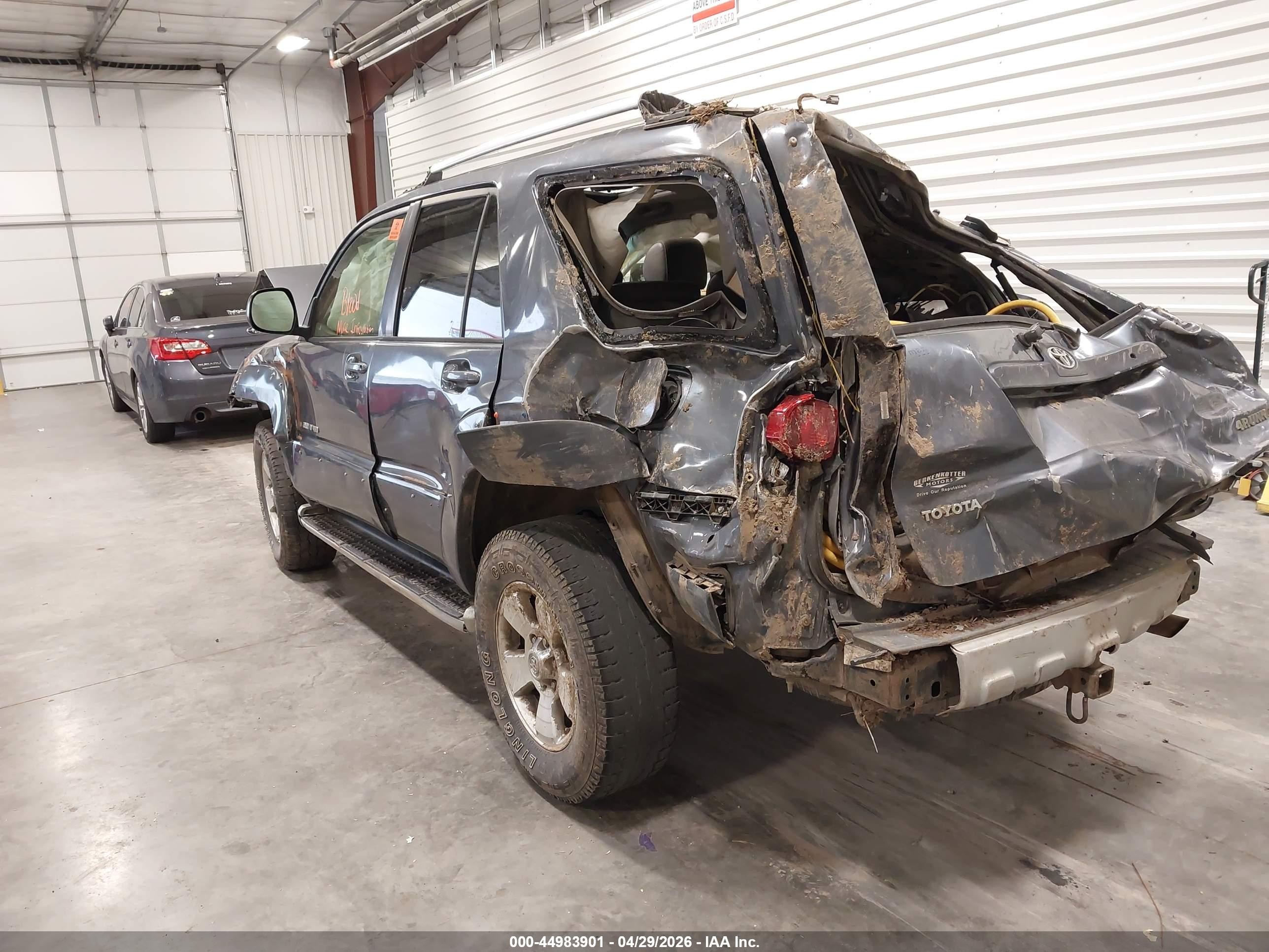 2004 Toyota 4runner Limited V6 Gray vin: JTEBU17R740040374