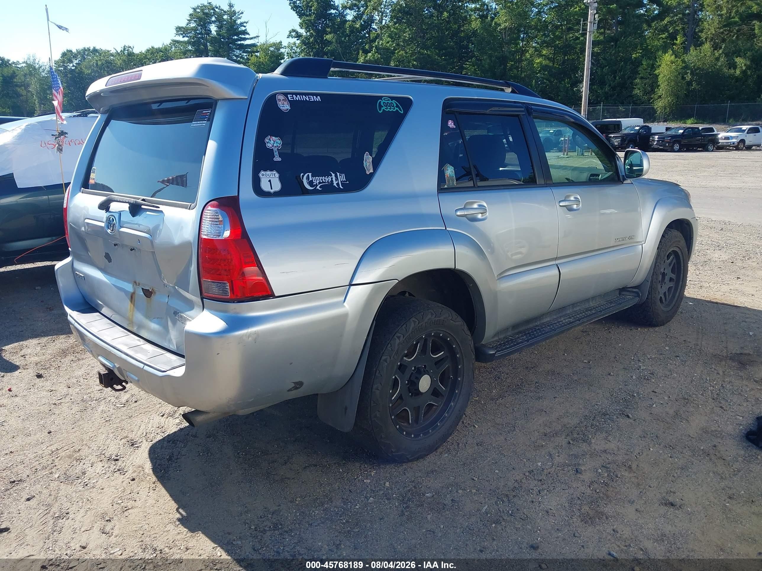 2007 Toyota 4runner Limited Silver vin: JTEBU17R778090374