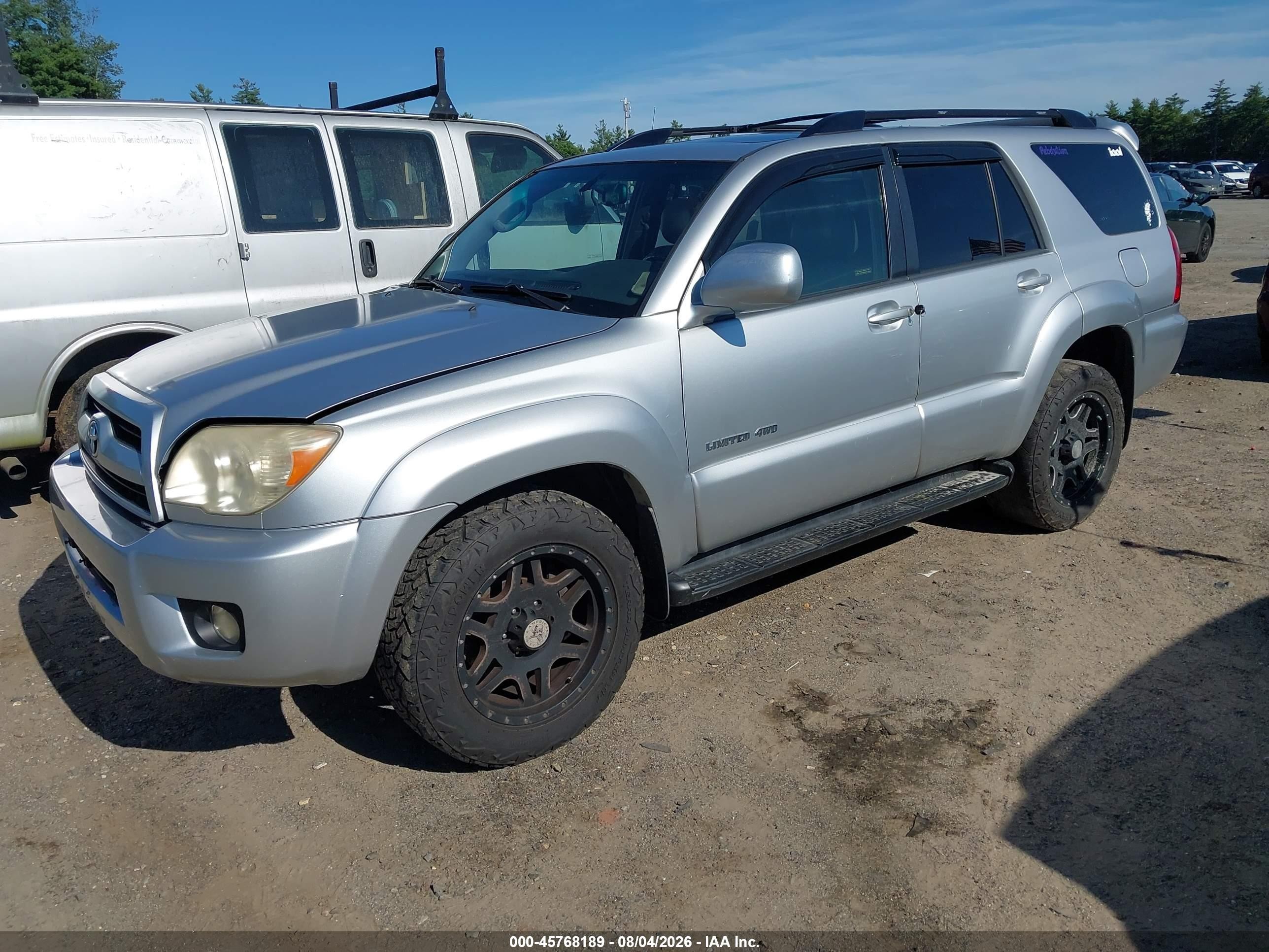 2007 Toyota 4runner Limited Silver vin: JTEBU17R778090374