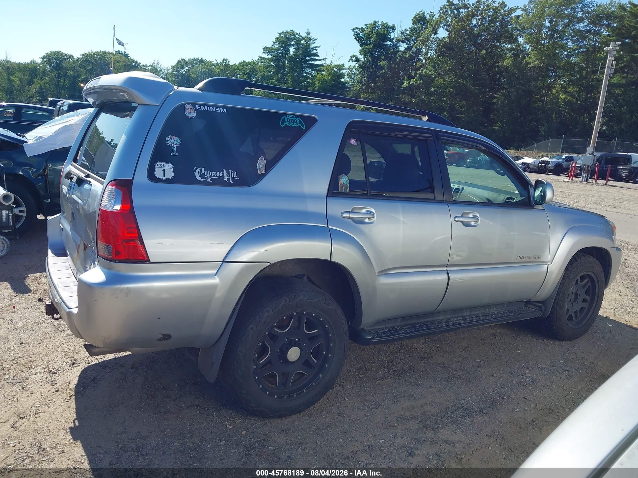 2007 Toyota 4runner Limited Silver vin: JTEBU17R778090374