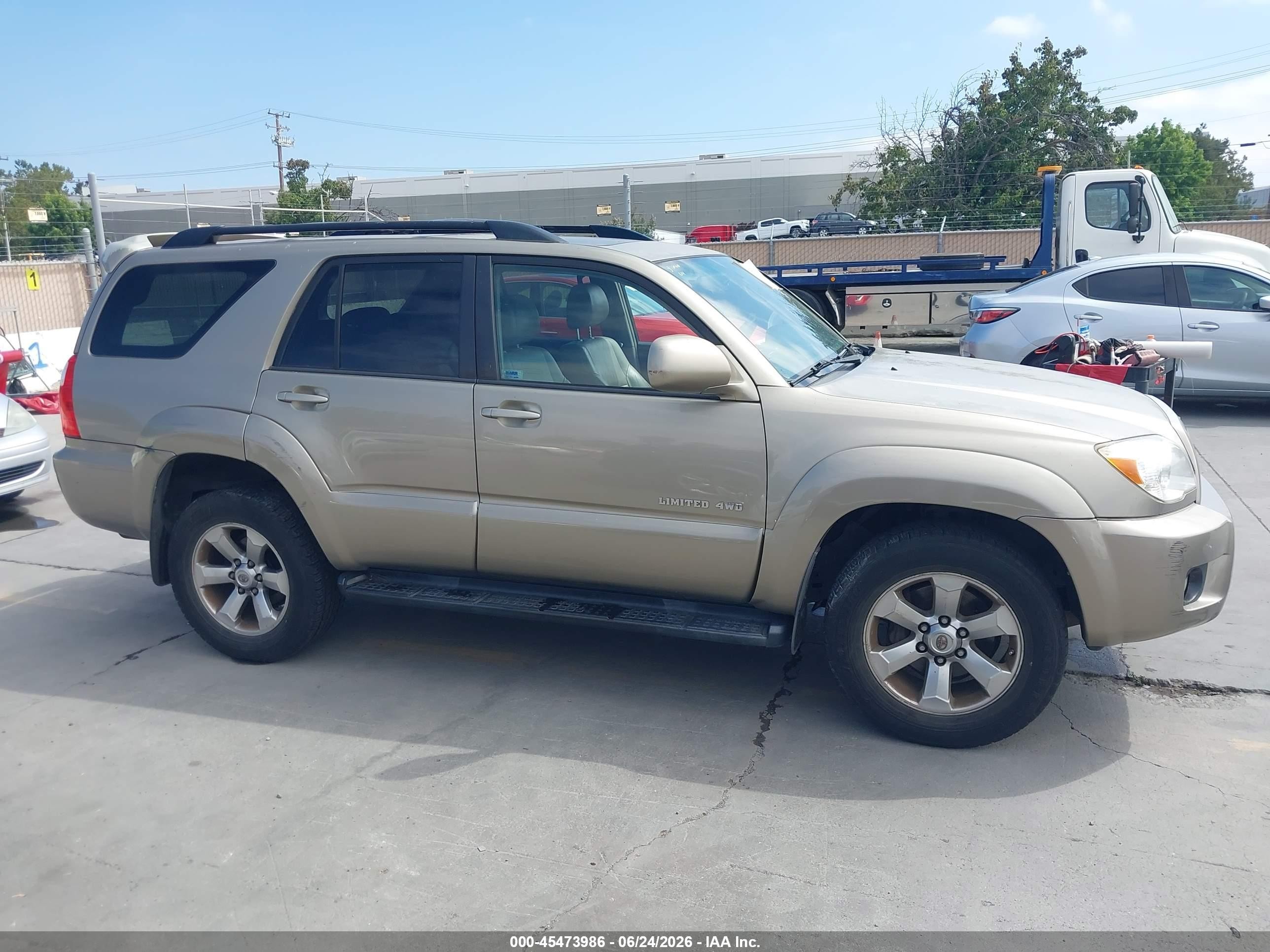 2008 Toyota 4runner Limited V6 Gold vin: JTEBU17R78K002167