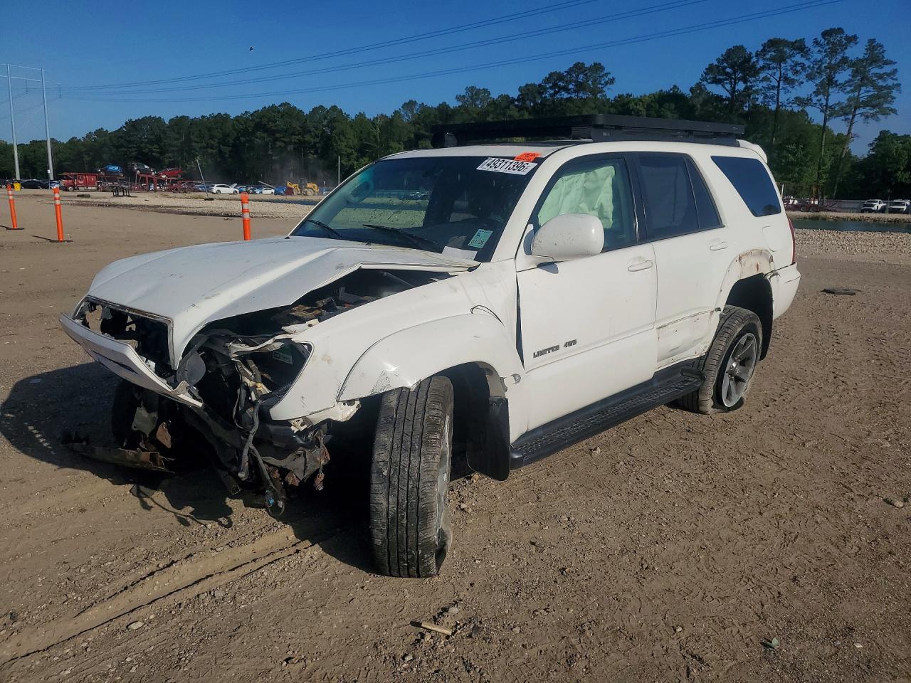 2007 Toyota 4runner Limited White vin: JTEBU17R870115006
