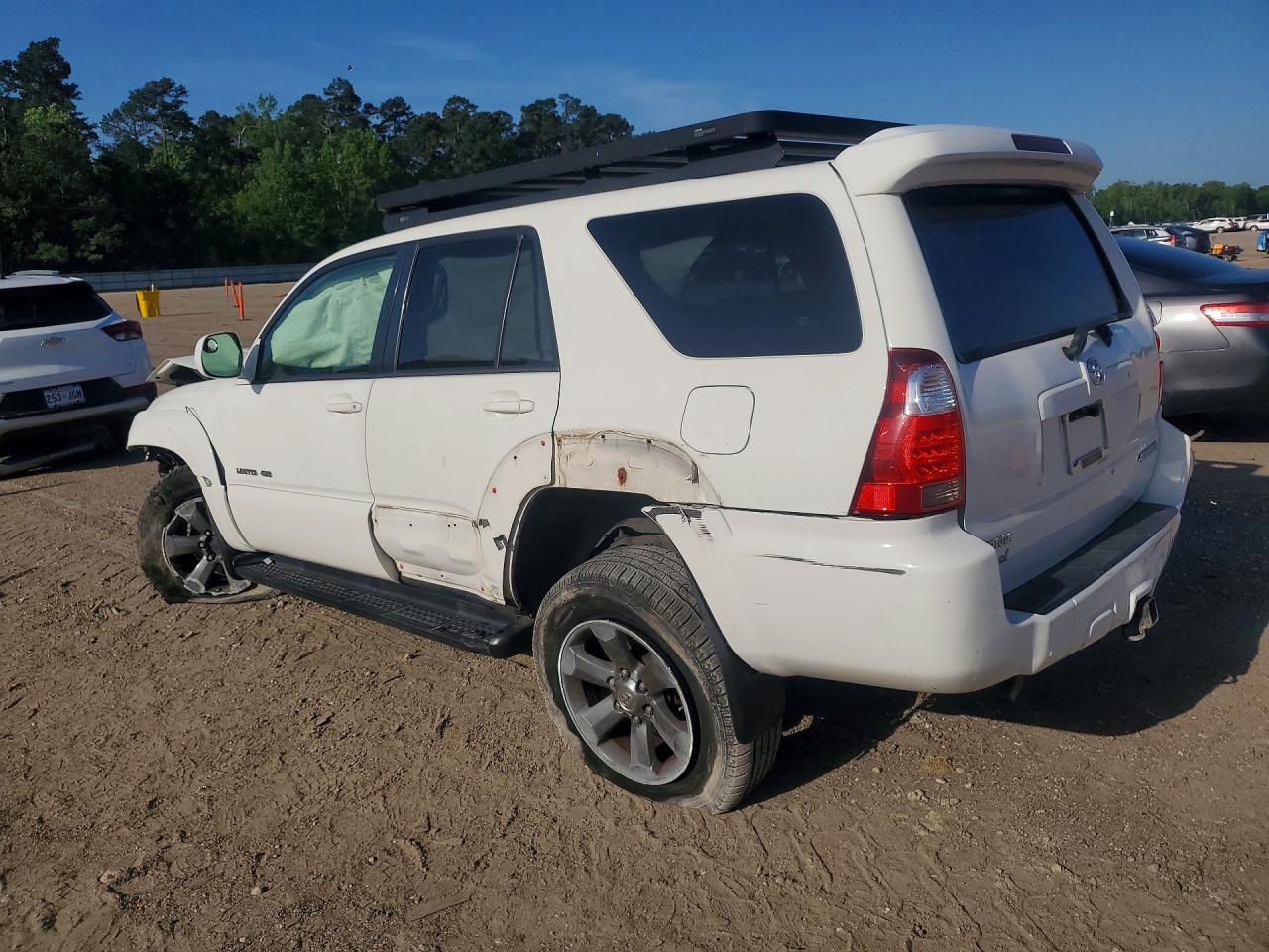 2007 Toyota 4runner Limited White vin: JTEBU17R870115006