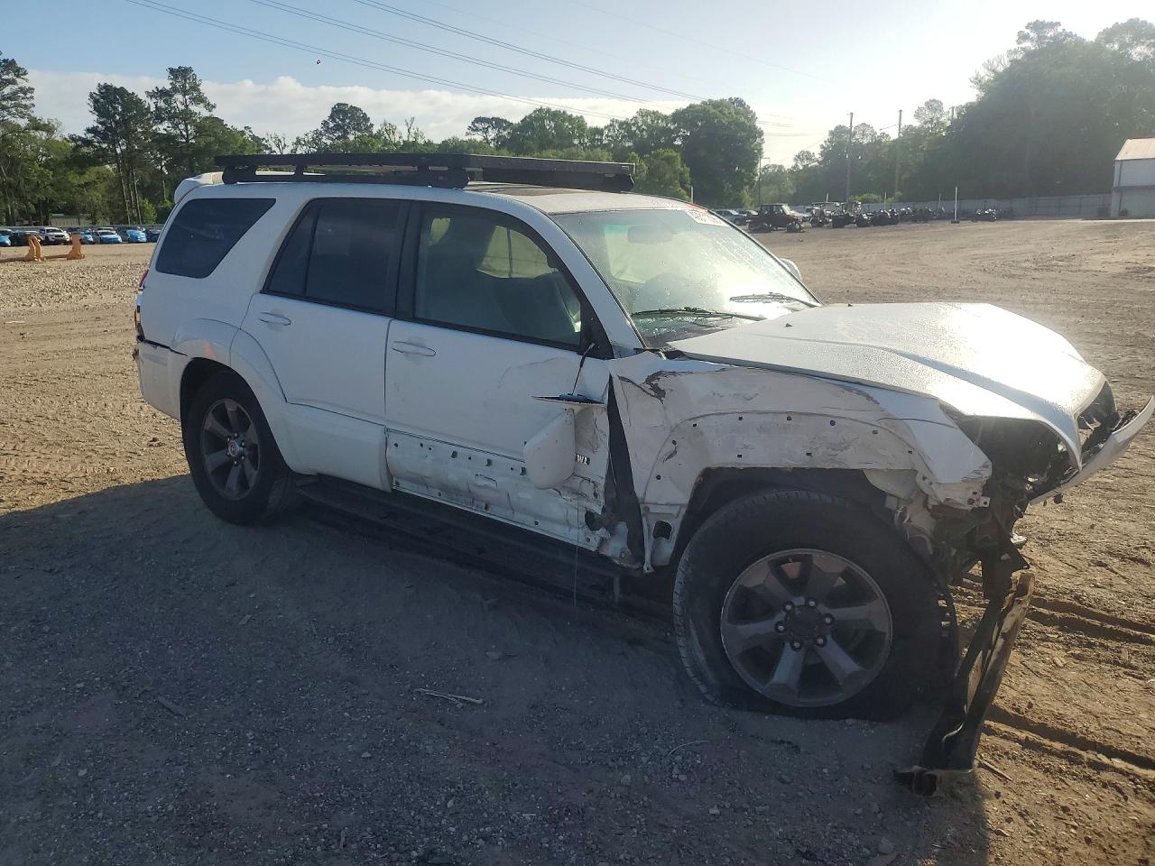 2007 Toyota 4runner Limited White vin: JTEBU17R870115006