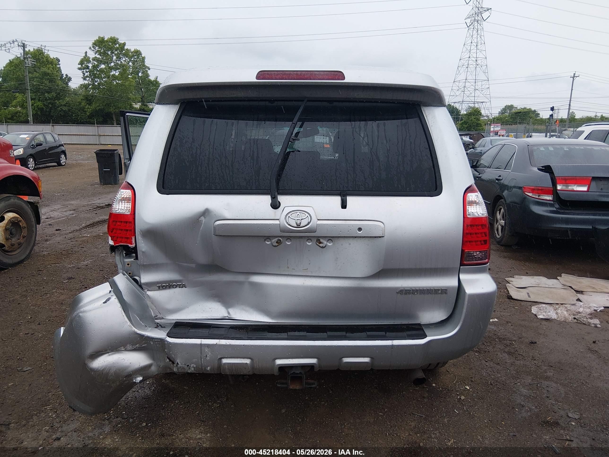 2007 Toyota 4runner Limited V6 Silver vin: JTEBU17R878102807