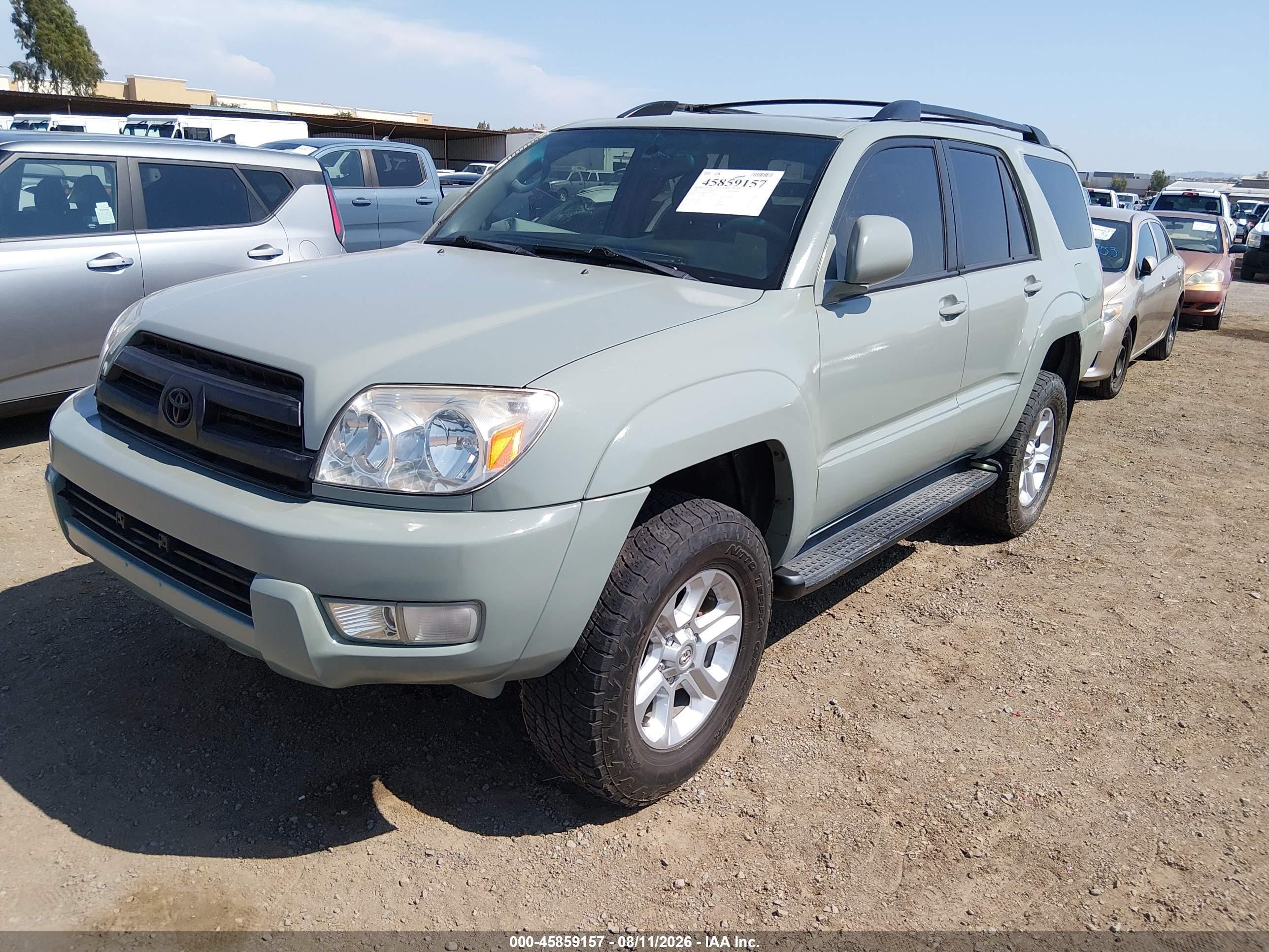 2004 Toyota 4runner Limited V6 Gray vin: JTEBU17R948027692