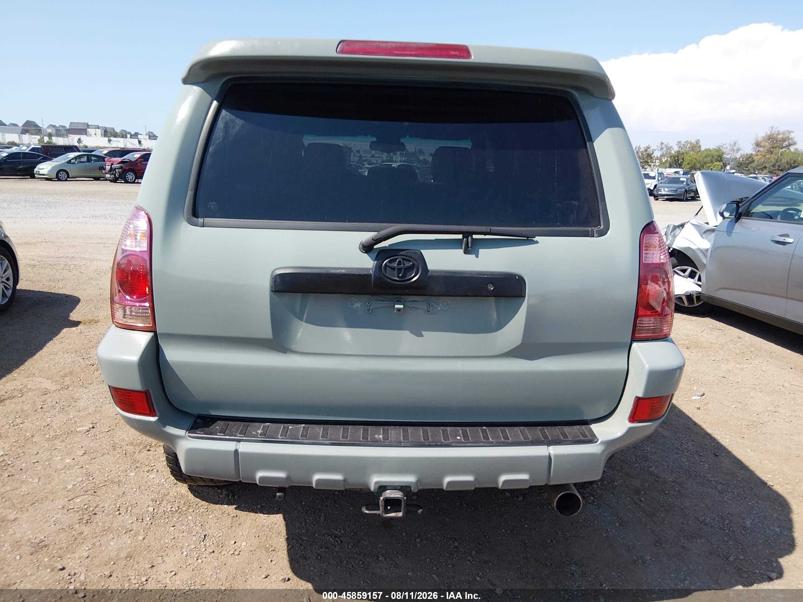 2004 Toyota 4runner Limited V6 Gray vin: JTEBU17R948027692