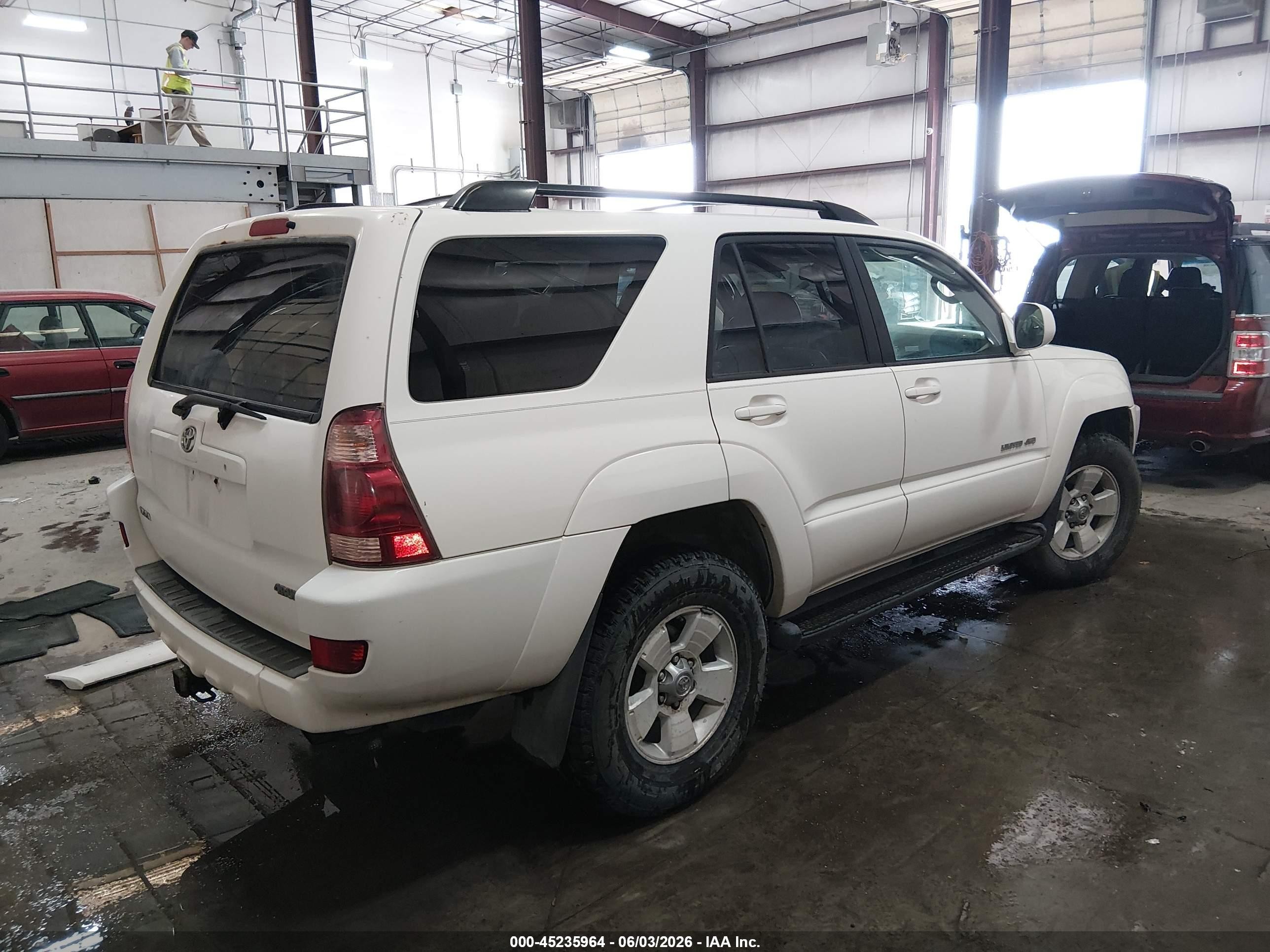 2005 Toyota 4runner Limited V6 White vin: JTEBU17R950062698