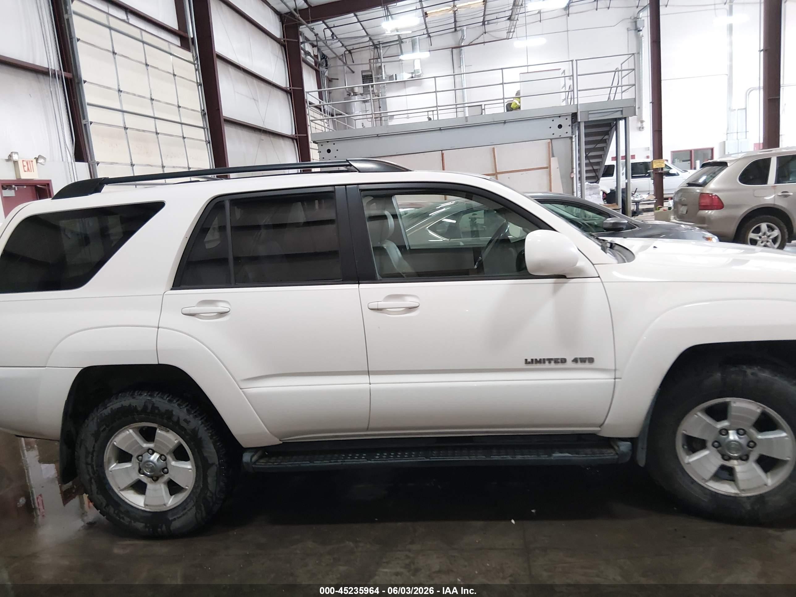 2005 Toyota 4runner Limited V6 White vin: JTEBU17R950062698