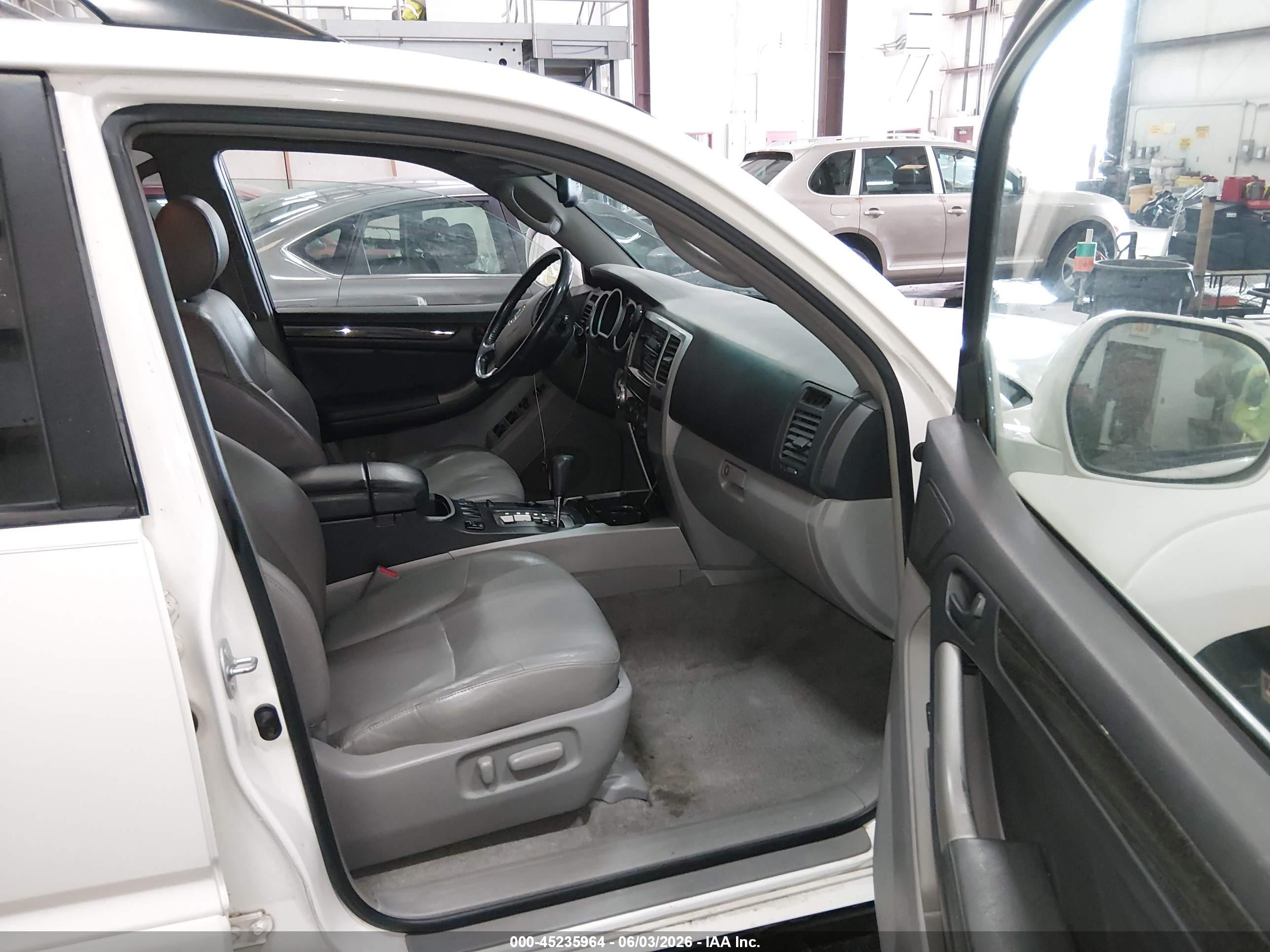 2005 Toyota 4runner Limited V6 White vin: JTEBU17R950062698