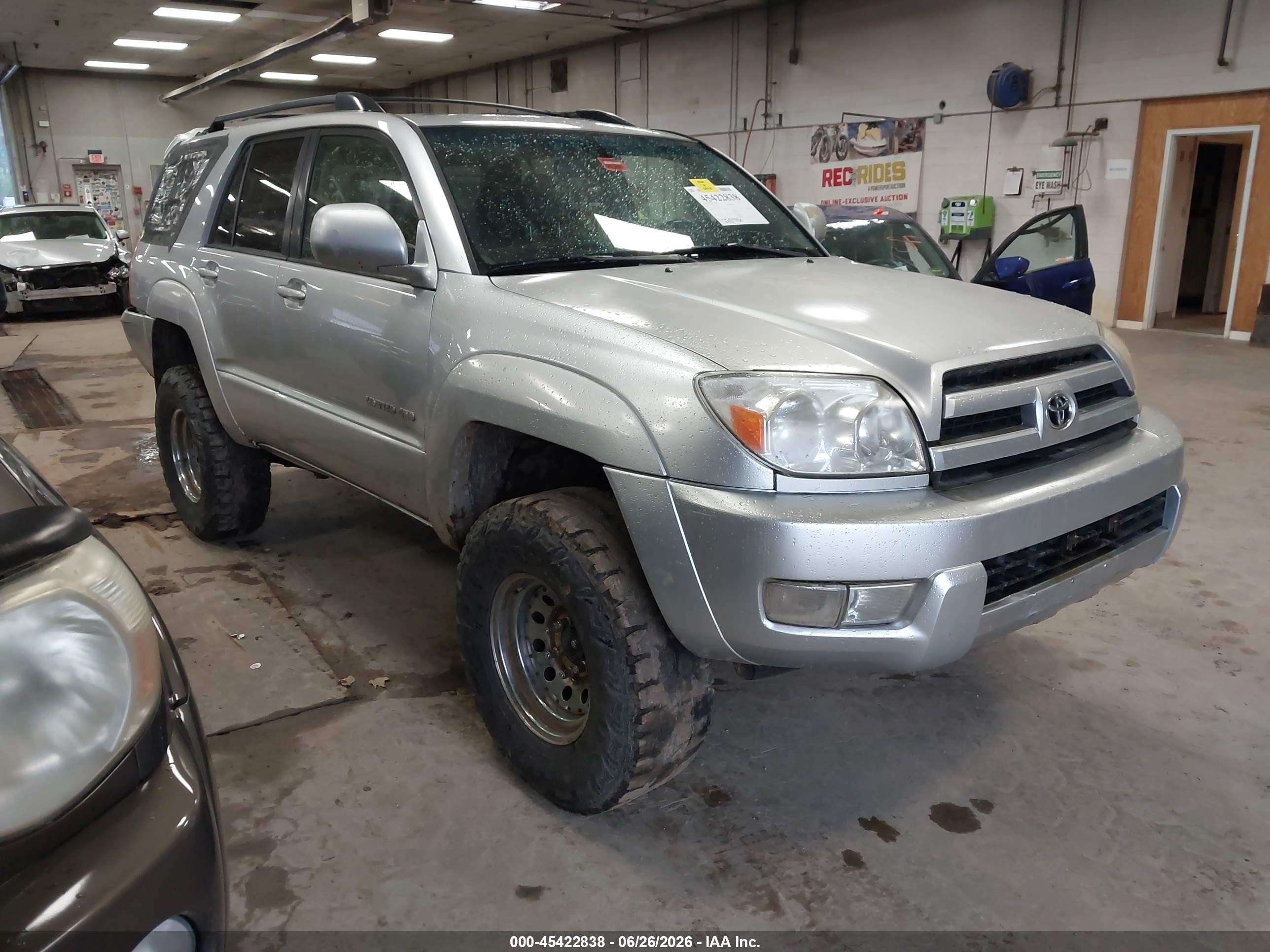 2005 Toyota 4runner Limited V6 Silver vin: JTEBU17R950066959
