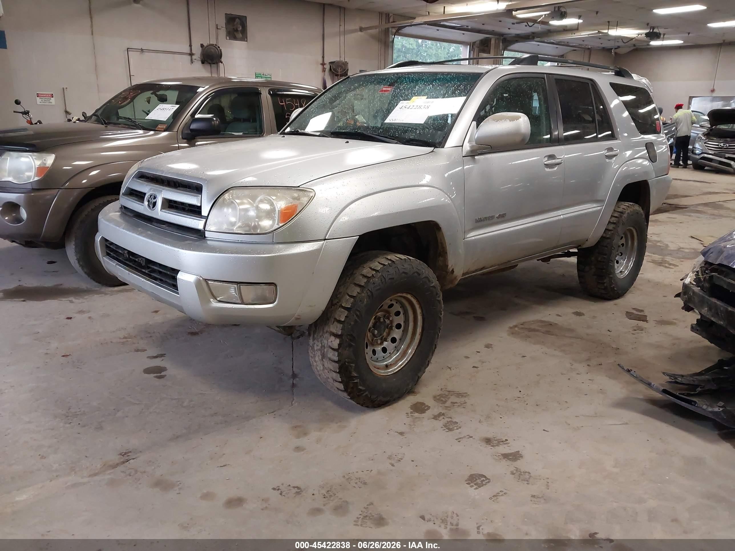 2005 Toyota 4runner Limited V6 Silver vin: JTEBU17R950066959