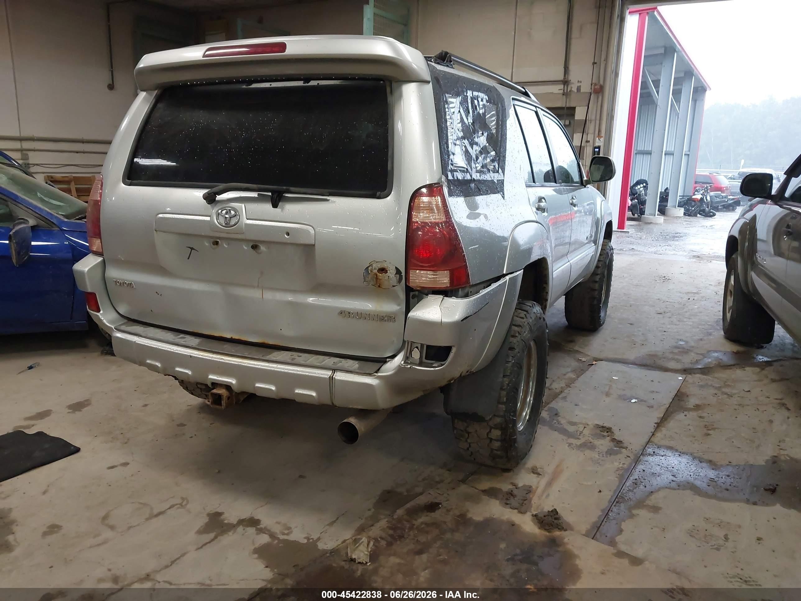 2005 Toyota 4runner Limited V6 Silver vin: JTEBU17R950066959