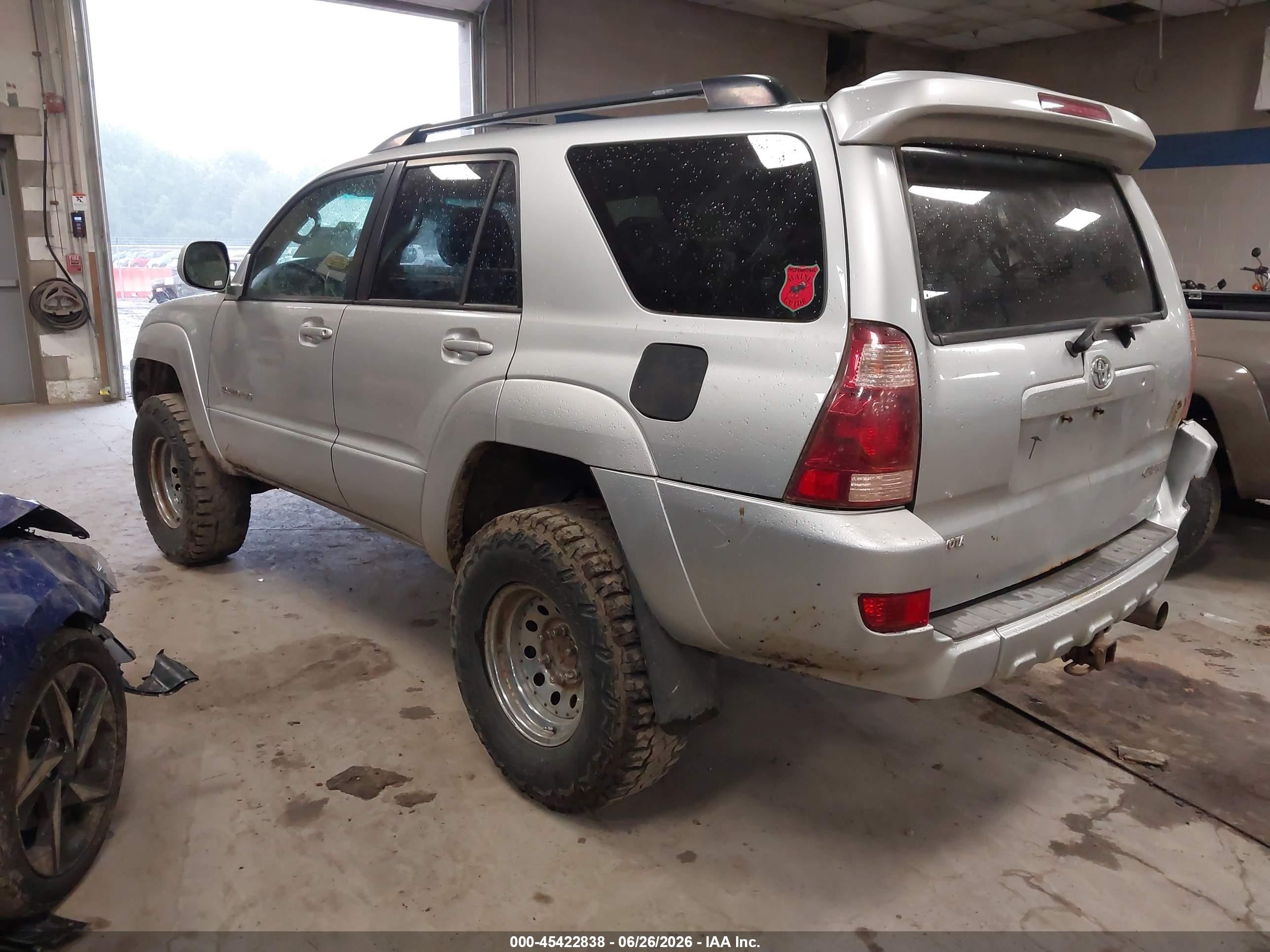 2005 Toyota 4runner Limited V6 Silver vin: JTEBU17R950066959
