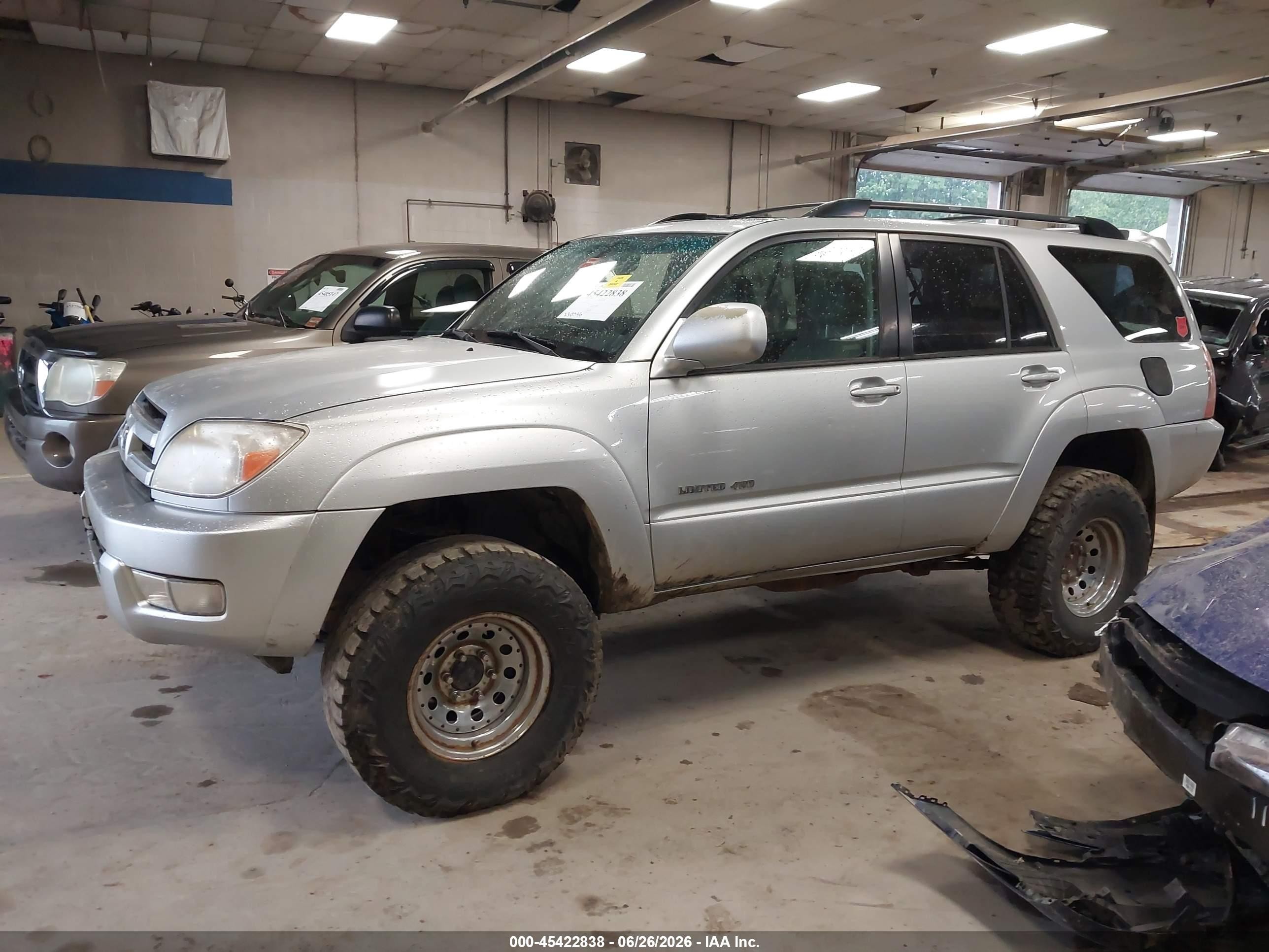 2005 Toyota 4runner Limited V6 Silver vin: JTEBU17R950066959